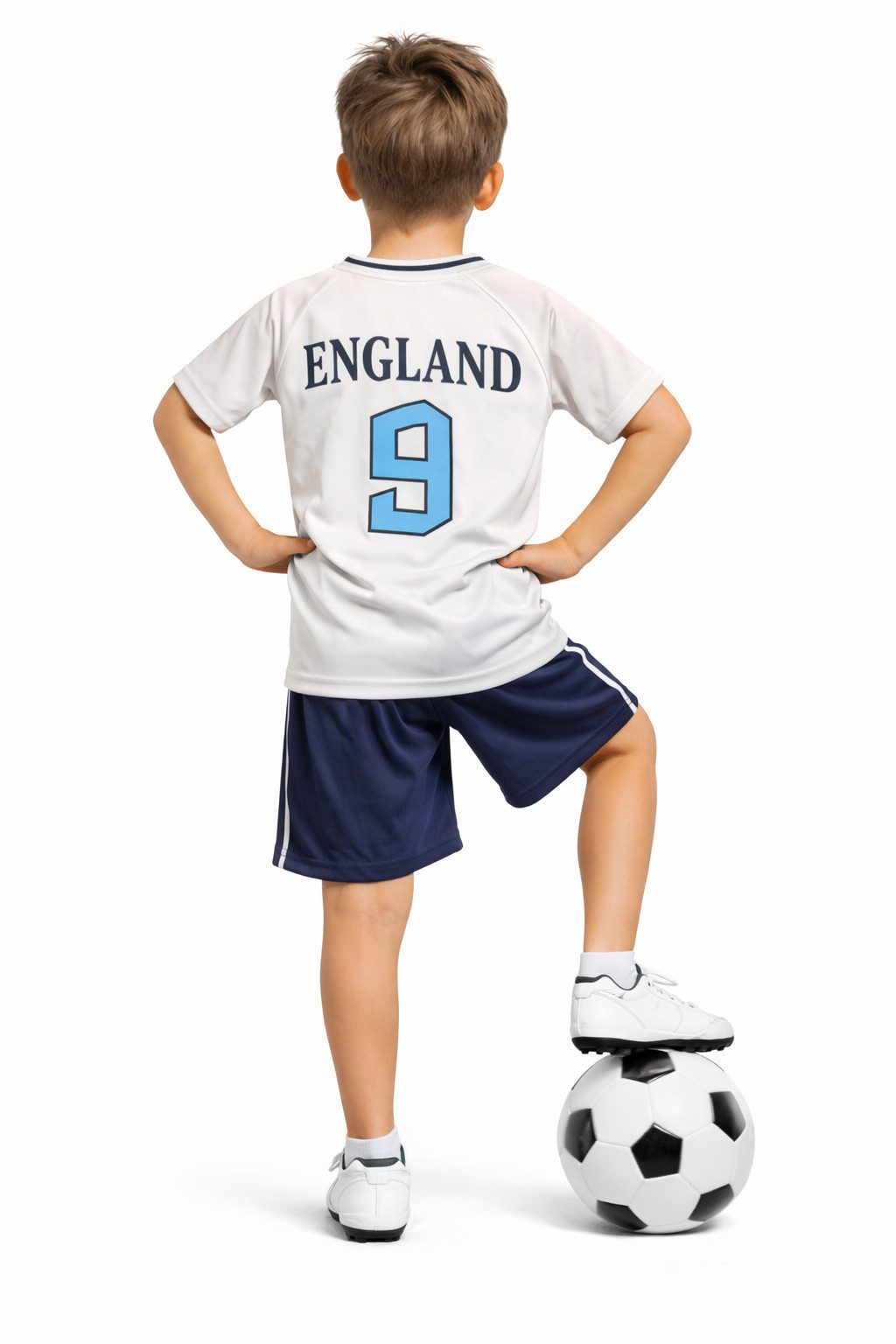 Fashion Boy Fußballtrikot Fussball Fan Set England, Trikot + Shorts, JS290e (Set)