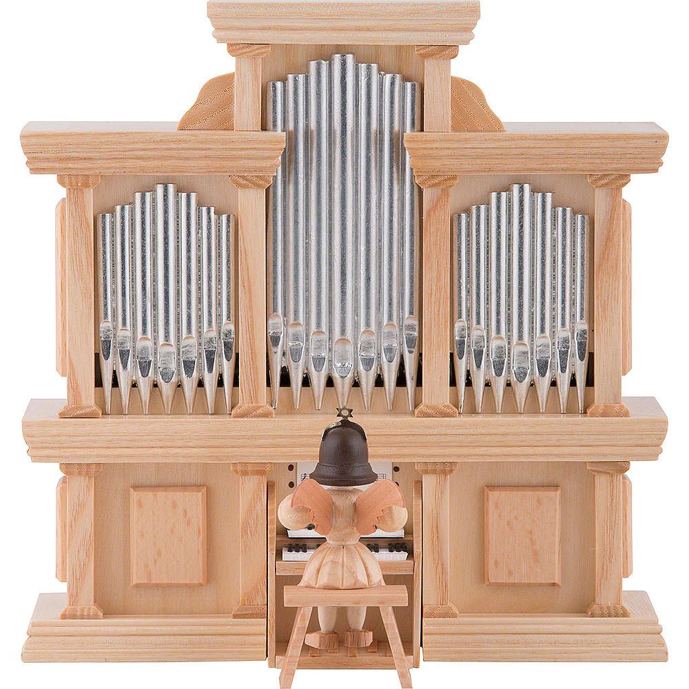 Blank Kunstgewerbe Dekofigur Kurzrockengel an der Orgel, natur (15,5cm) von Blank Kunsthandwerk