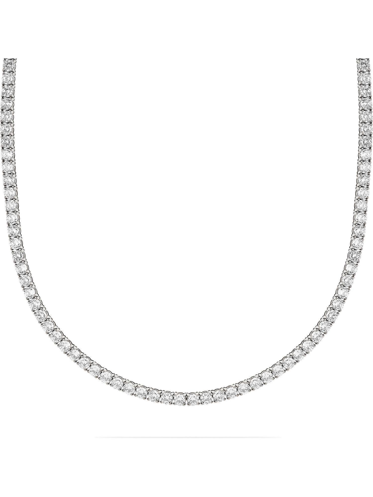 Collier FAVS Herren-Kette Edelstahl 111 Zirkon