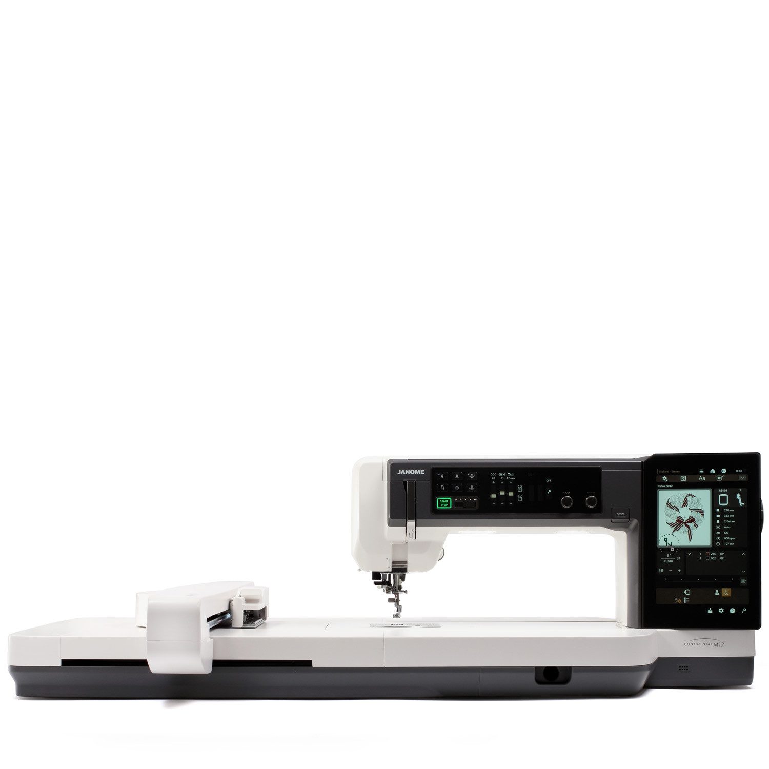 Janome Näh- und Stickmaschine Continental M17 mit Stickmodul, 863 Programme