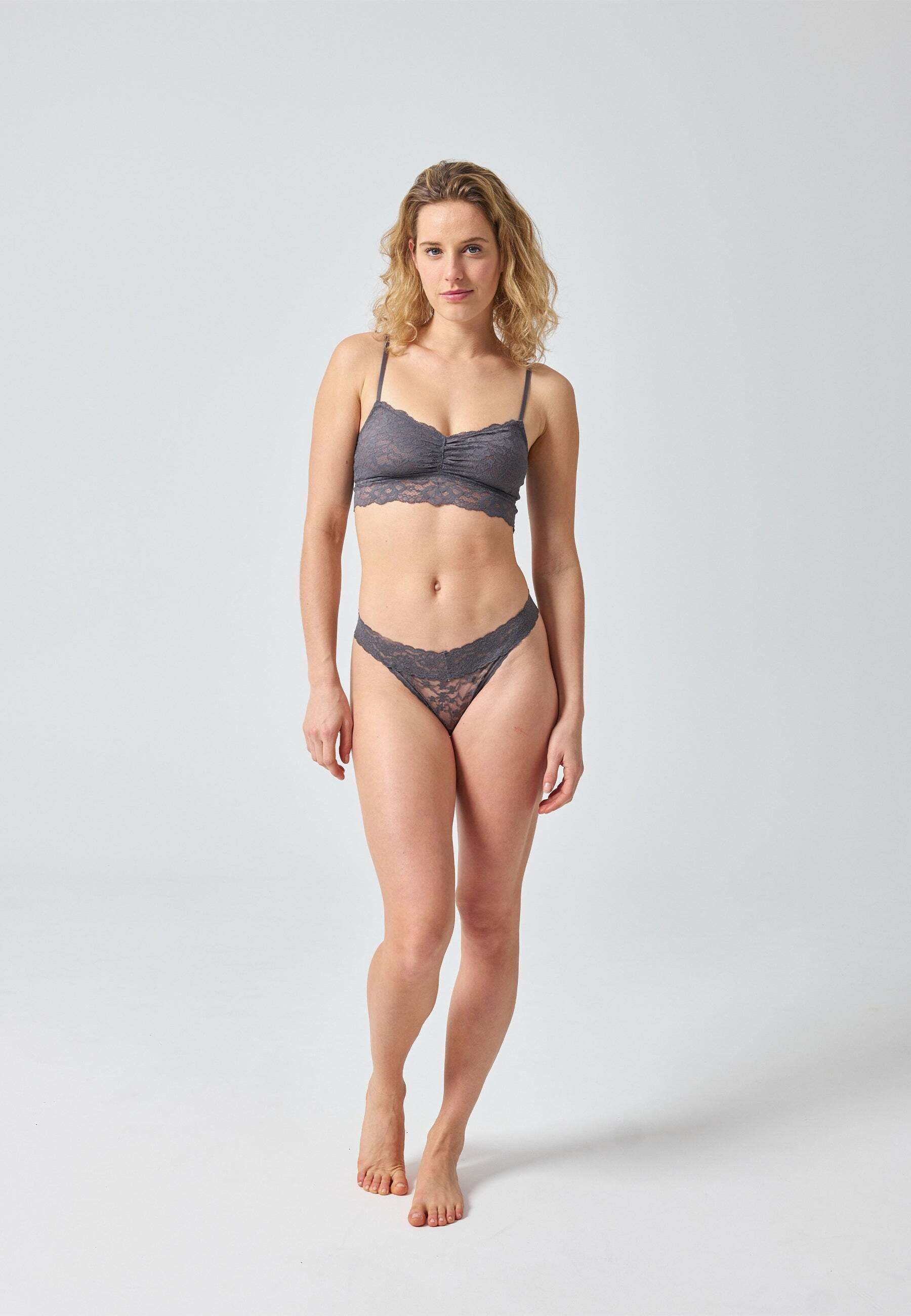 SNOCKS Bustier Spitzen-BH Damen (1-tlg) Soft Bustier ohne Bügel aus Spitze, Dessous