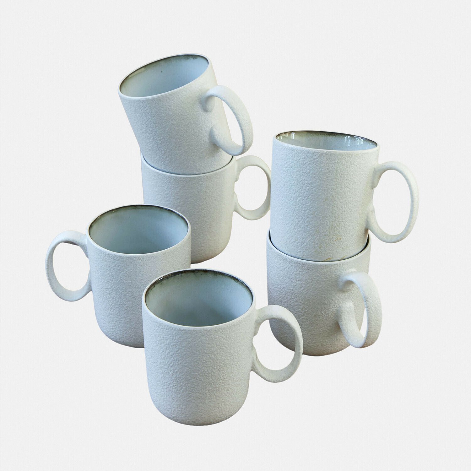 Mirabeau Geschirr-Set Tasse 6er Set Eiruna creme, Steinzeug