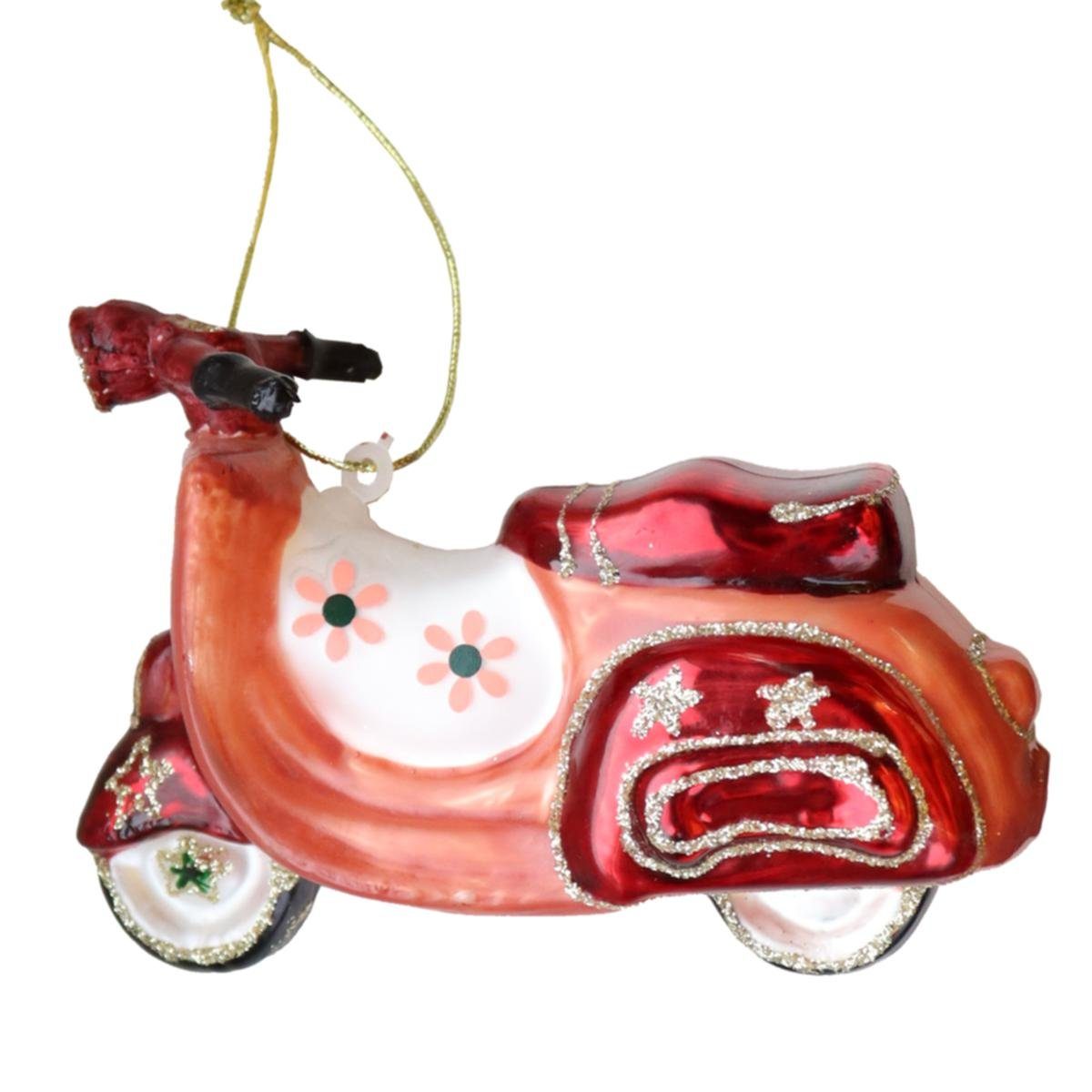 INGE-GLAS® Christbaumschmuck INGE-GLAS® Weihnachts-Hänger Motorroller (1-tlg)