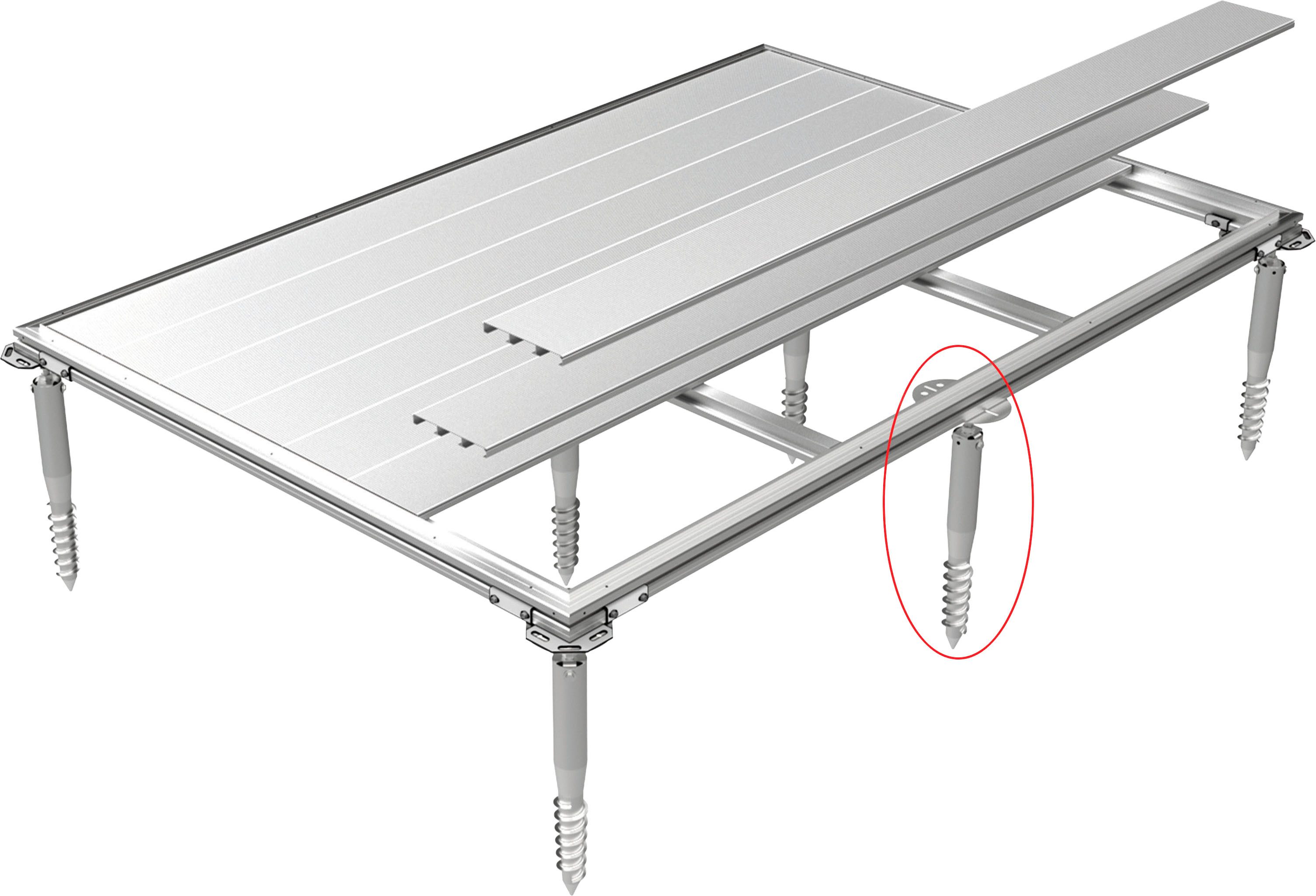 Biohort Fundamentrahmen Zusatzpaket SmartBase PLUS, BxT: 16x22,5 cm, für AvantGarde, für Kombination mit einer Zusatztür