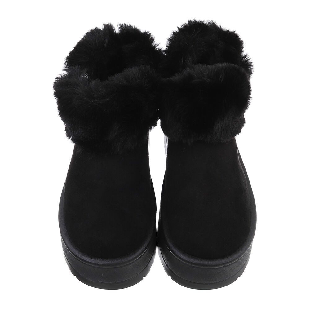 Ital-Design Damen Snowboots Freizeit Snowboots (87452005) Flach Stiefeletten in Schwarz