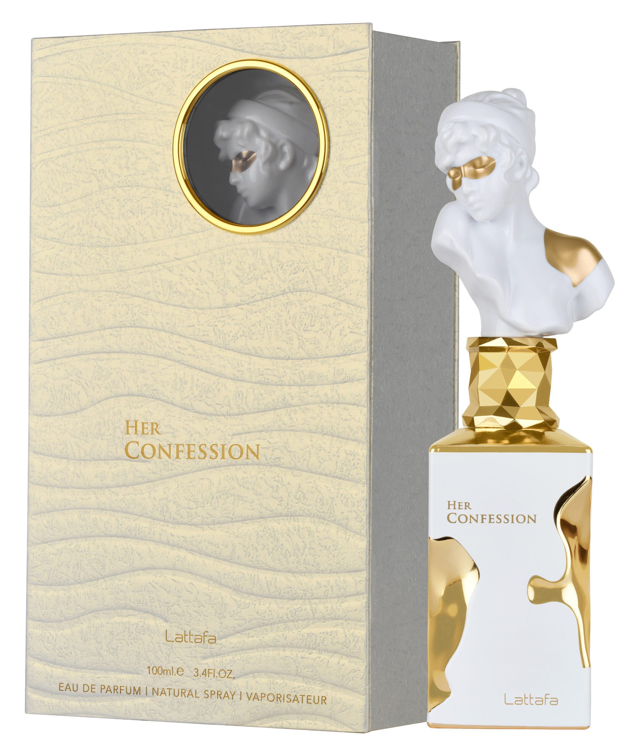Lattafa Eau de Parfum Lattafa Her Confession Eau De Parfum 100ml, Frauenduft, Arabische Duft, Mystische Komposition, Kunstvoller Flakon, …