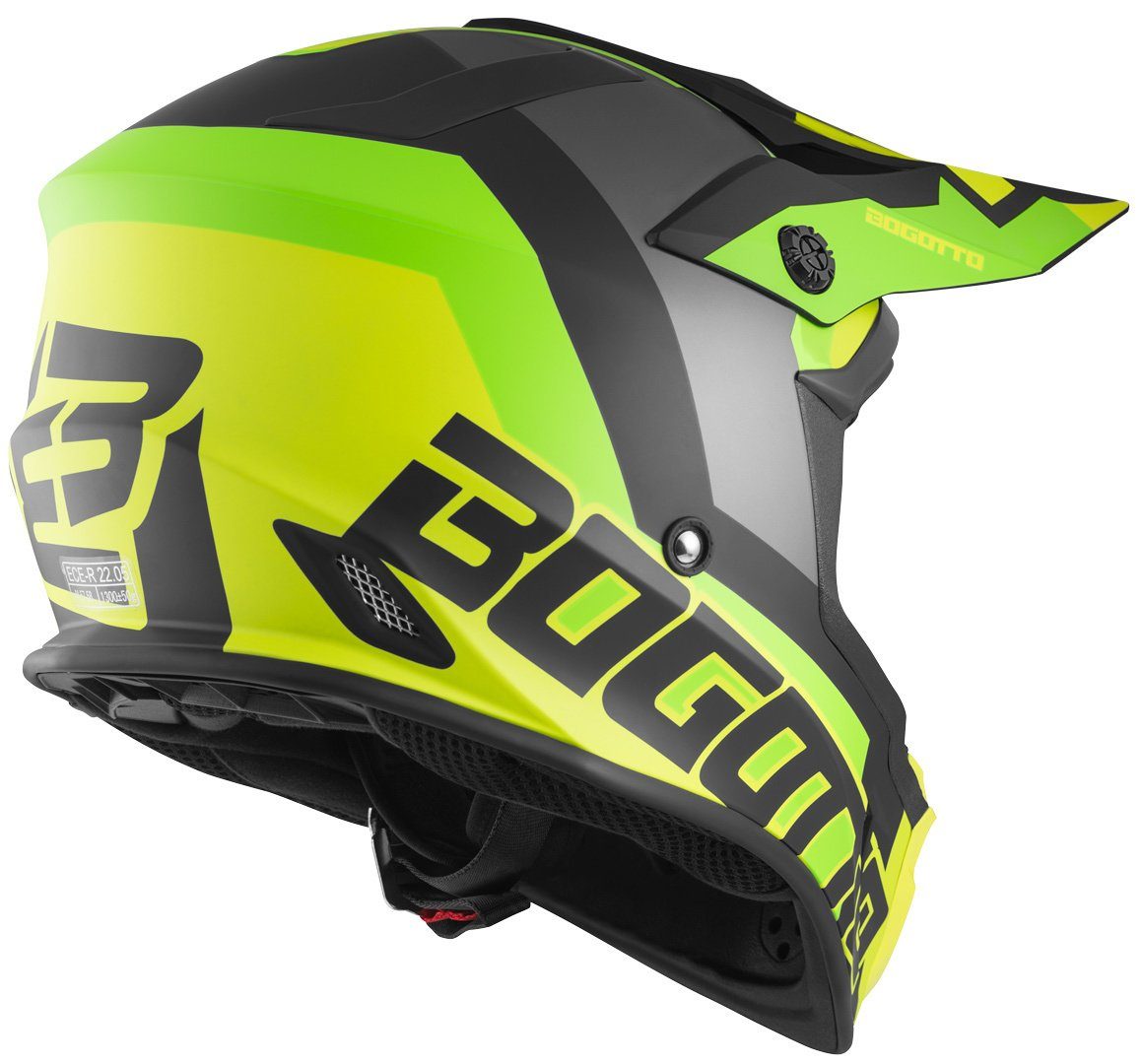 Bogotto Motocrosshelm V332 Unit Motocross Helm, Waschbar