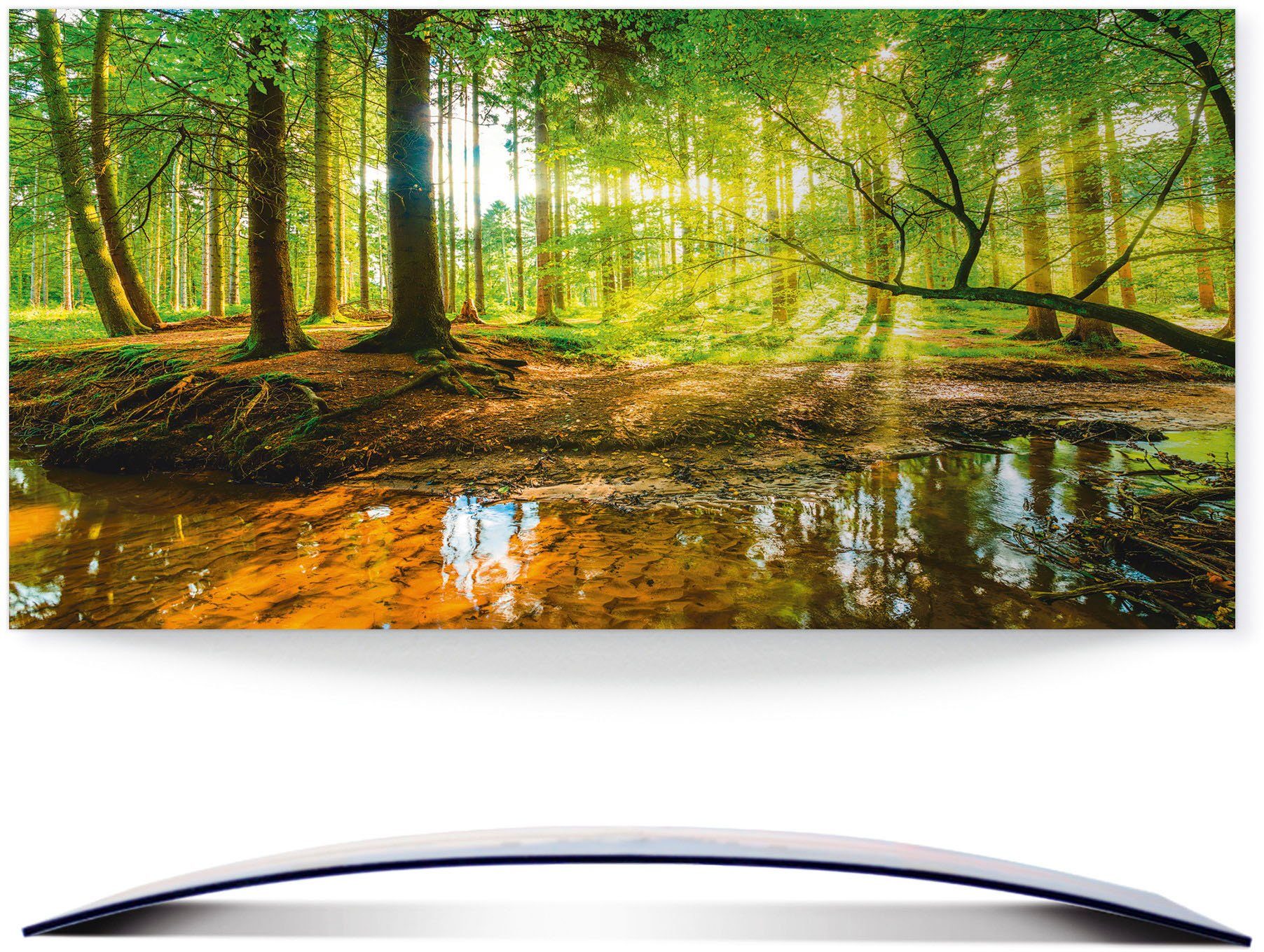 Artland Wandbild »Wald mit Bach«, Wald (1 Stück), in vielen Größen
