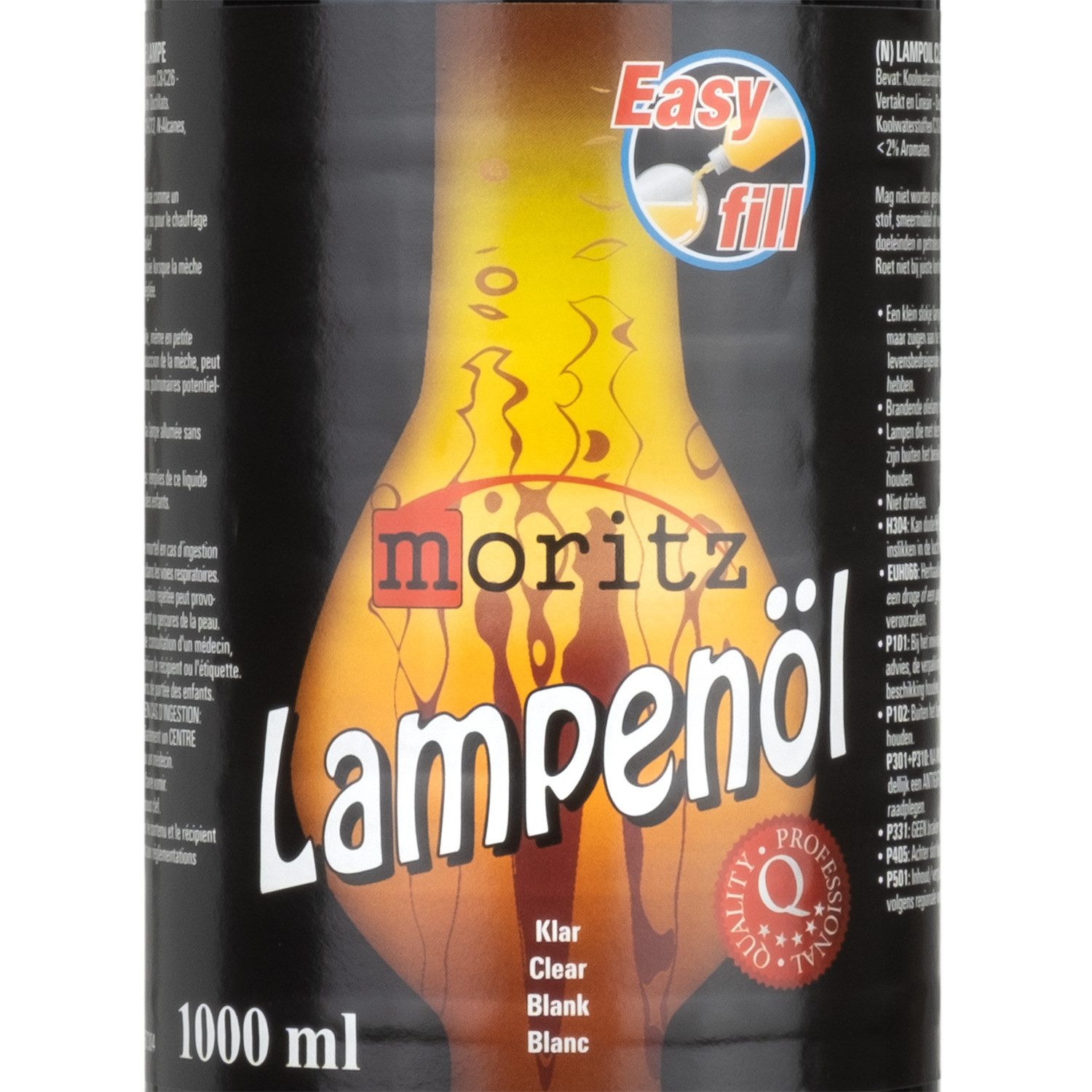 Moritz Lampenöl 1L Lampenöl Lampen Öl Fackelöl Öllampe Laterne, verbrennt Rußfrei bei richige Dochteinstellung