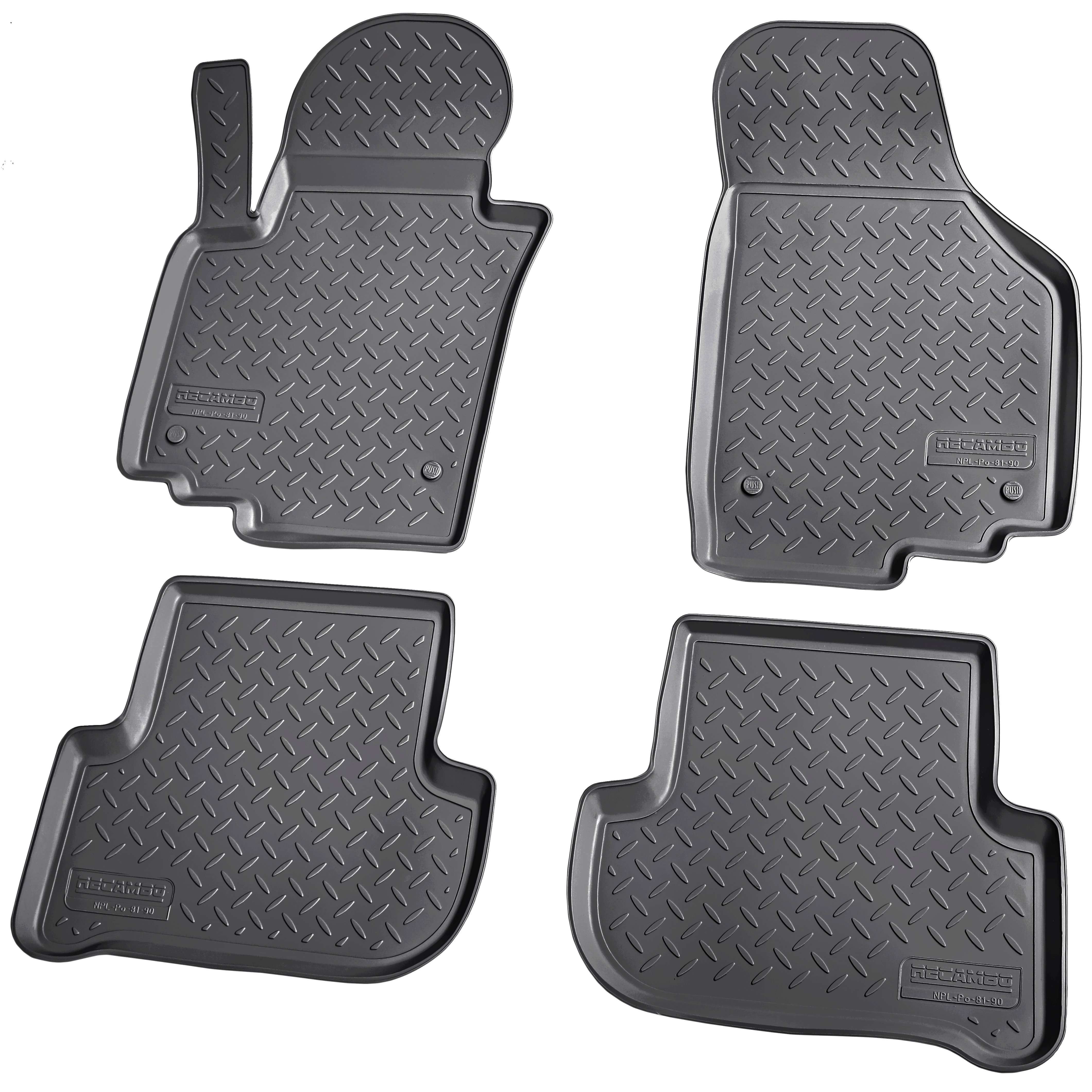 Auto-Fußmatten Gummimatten für VW Golf V + VI, BJ 2003 - 2012