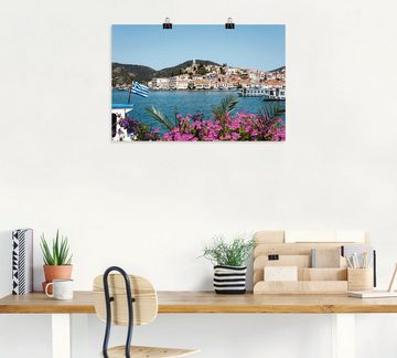 Artland Wandbild Insel Poros, Griechenland (1 St), als Poster, Wandaufkleber in verschied. Größen