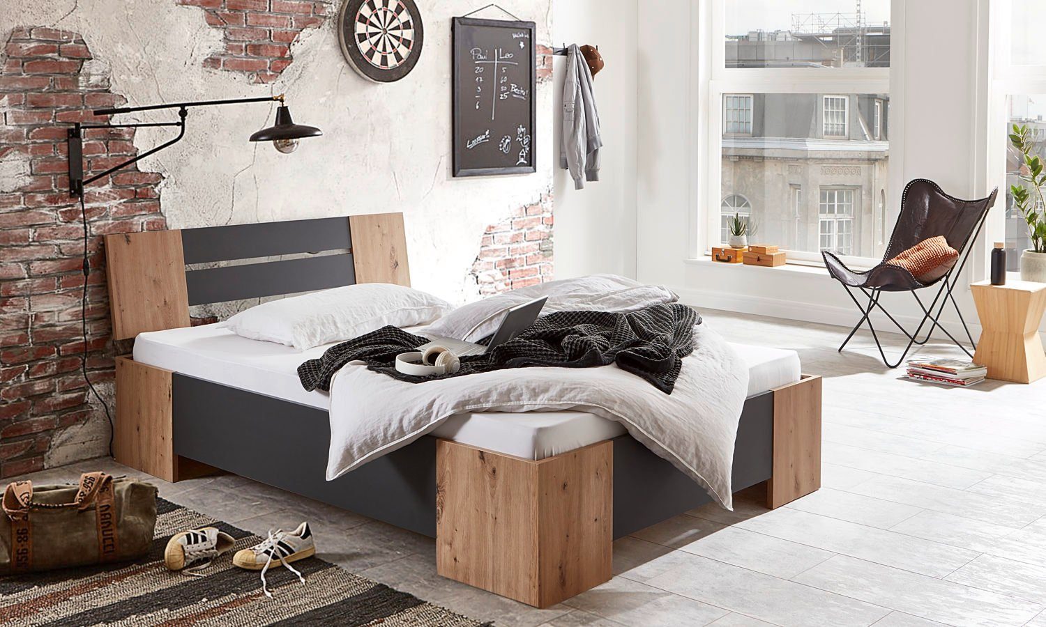 moebel-dich-auf Futonbett LINZ (Bett 140x200, in günstig online kaufen