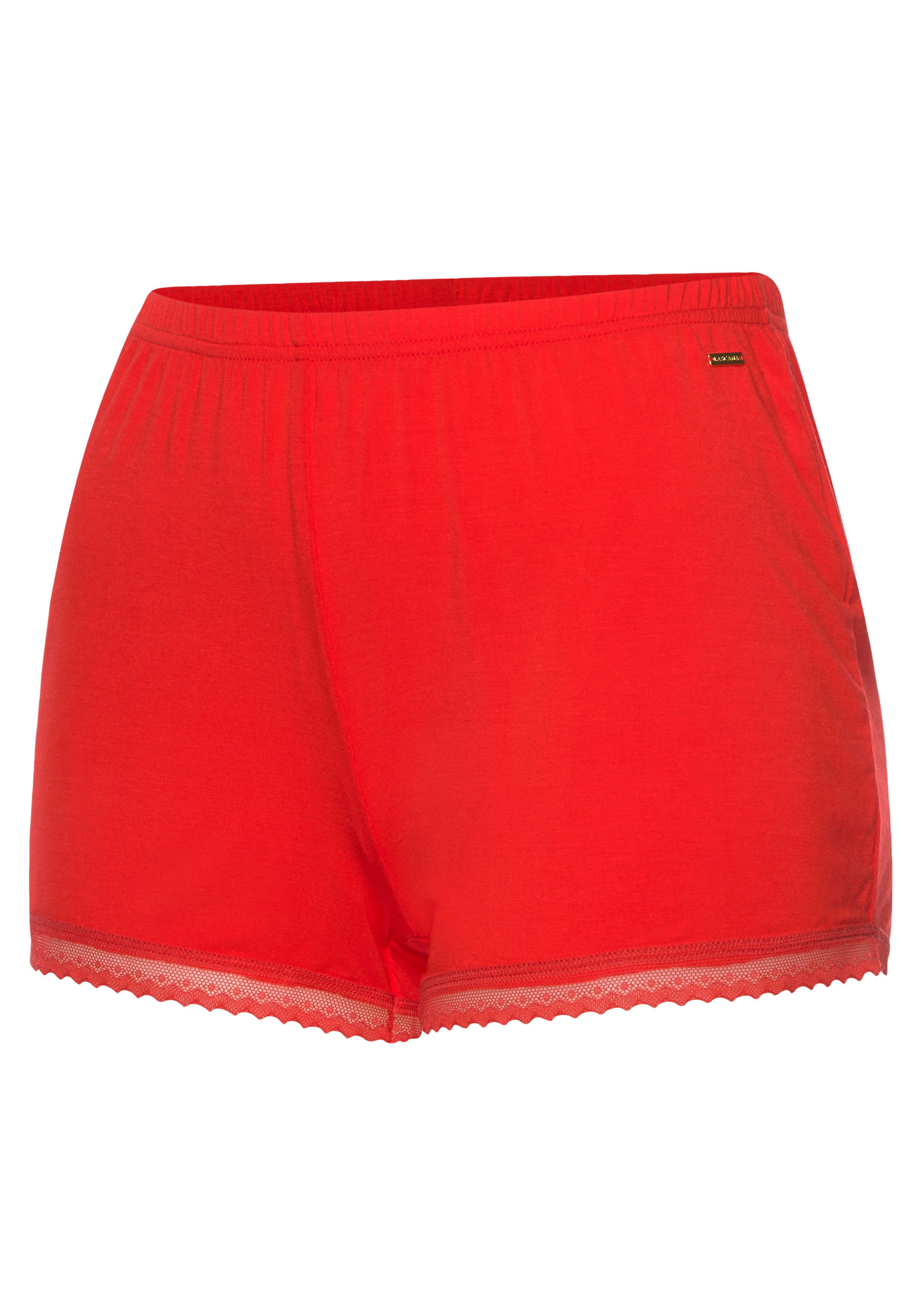 LASCANA Schlafshorts mit Spitzenbesatz