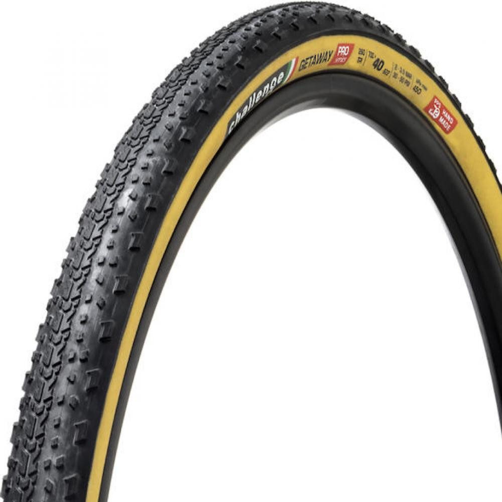 Challenge Fahrradreifen Challenge Gravel-Reifen Getaway Pro Handmade Clincher 36-622 Schwarz/b