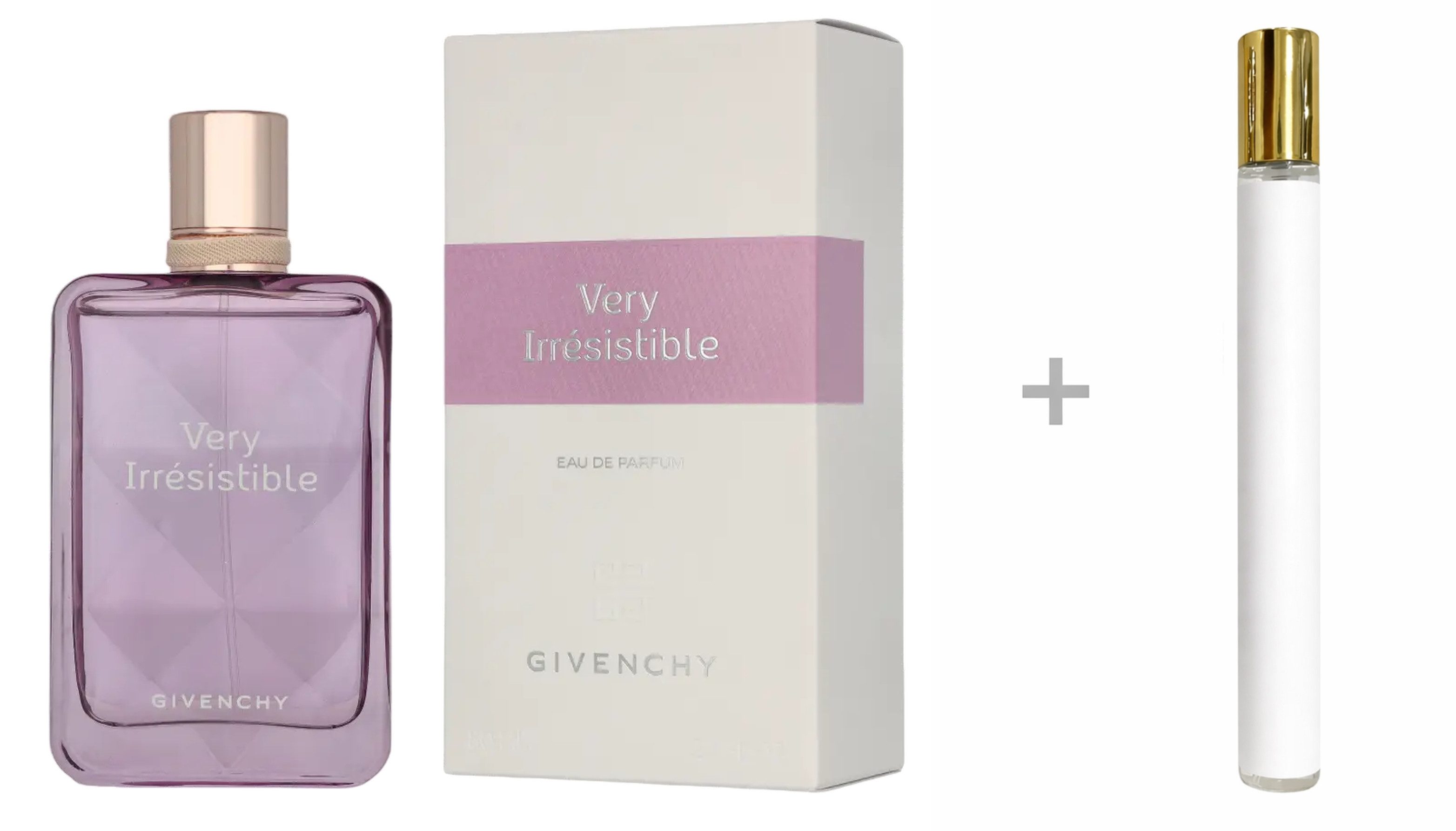 GIVENCHY Duft-Set Very Irrésistible Eau de Parfum (EDP) Damen Spray, Blumig-warmer Duft mit Rose, Anis & Zitrone - mit Reiseduft