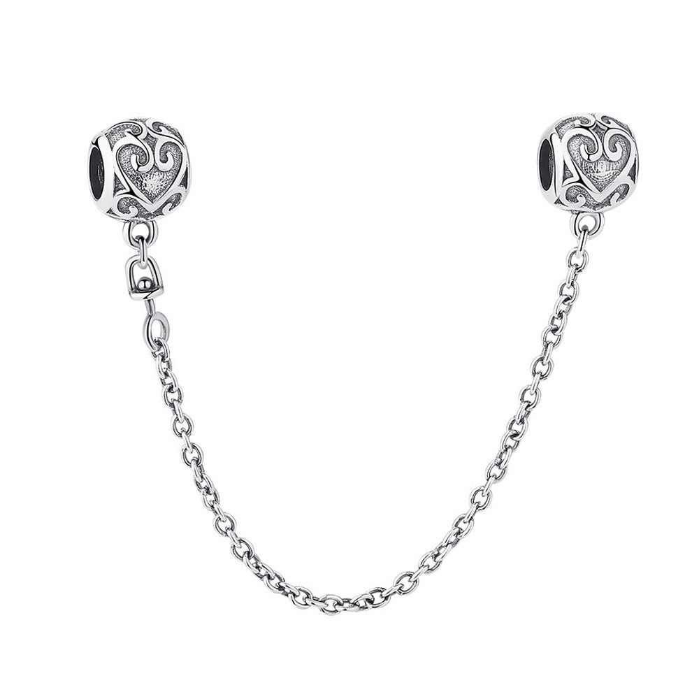 PANDACHARMS Bead Ornamentherzen Sicherheitskette für Charm günstig online kaufen