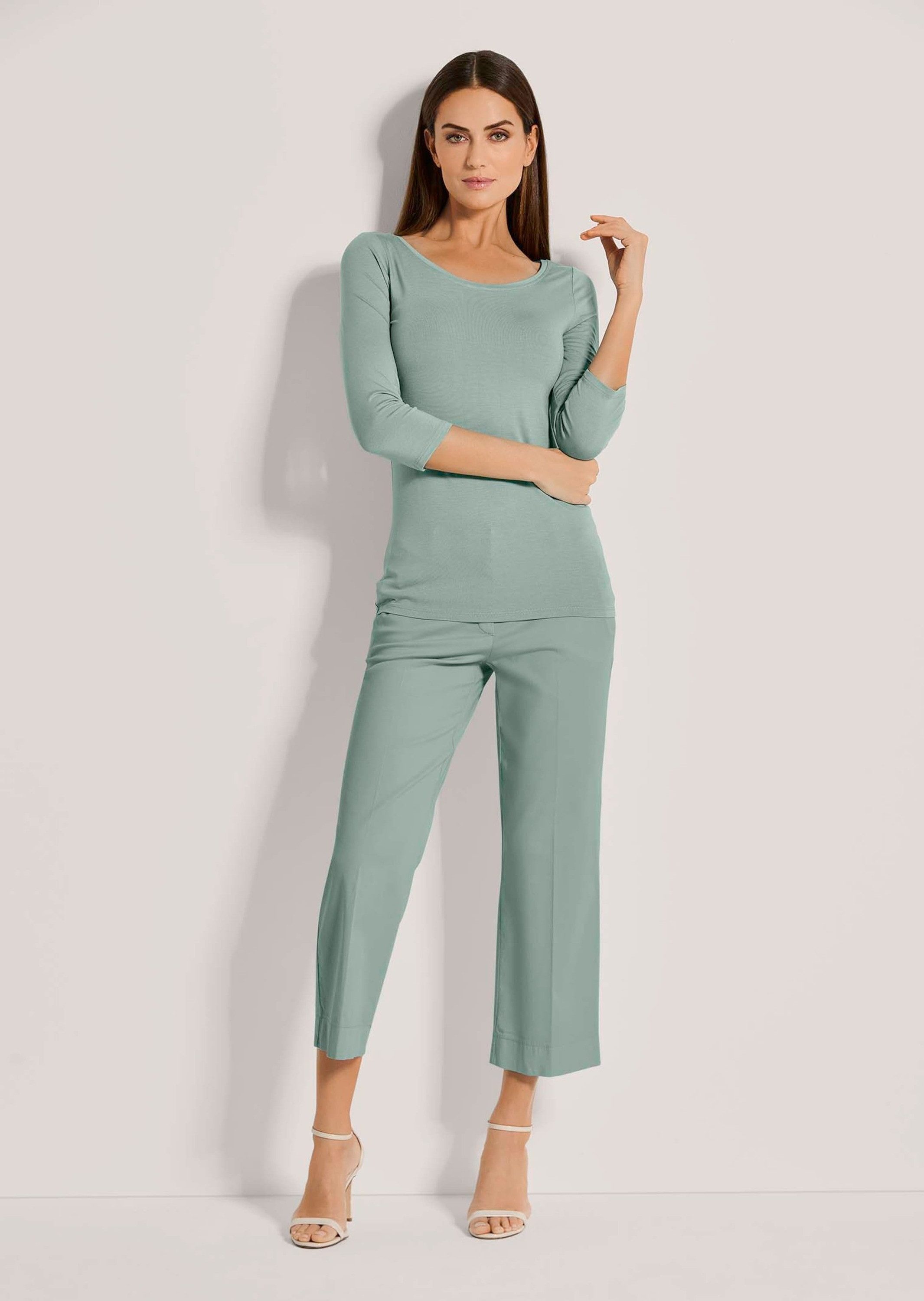 MADELEINE 3/4-Arm-Shirt Shirt mit U-Boot-Ausschnitt günstig online kaufen
