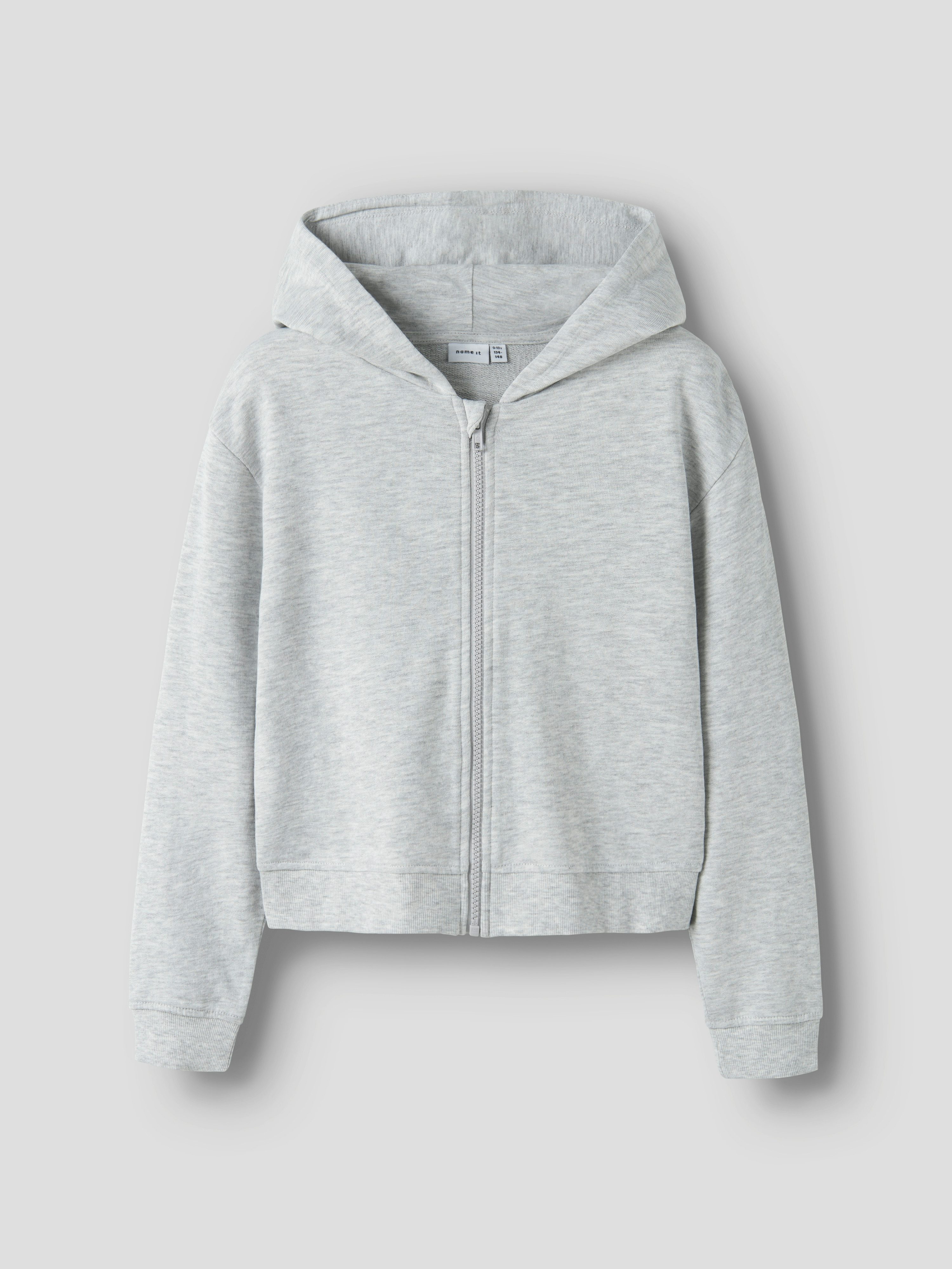 Name It Kapuzensweatjacke NKFMILLE SHORT NREG SWE CARD WH UNB NOOS