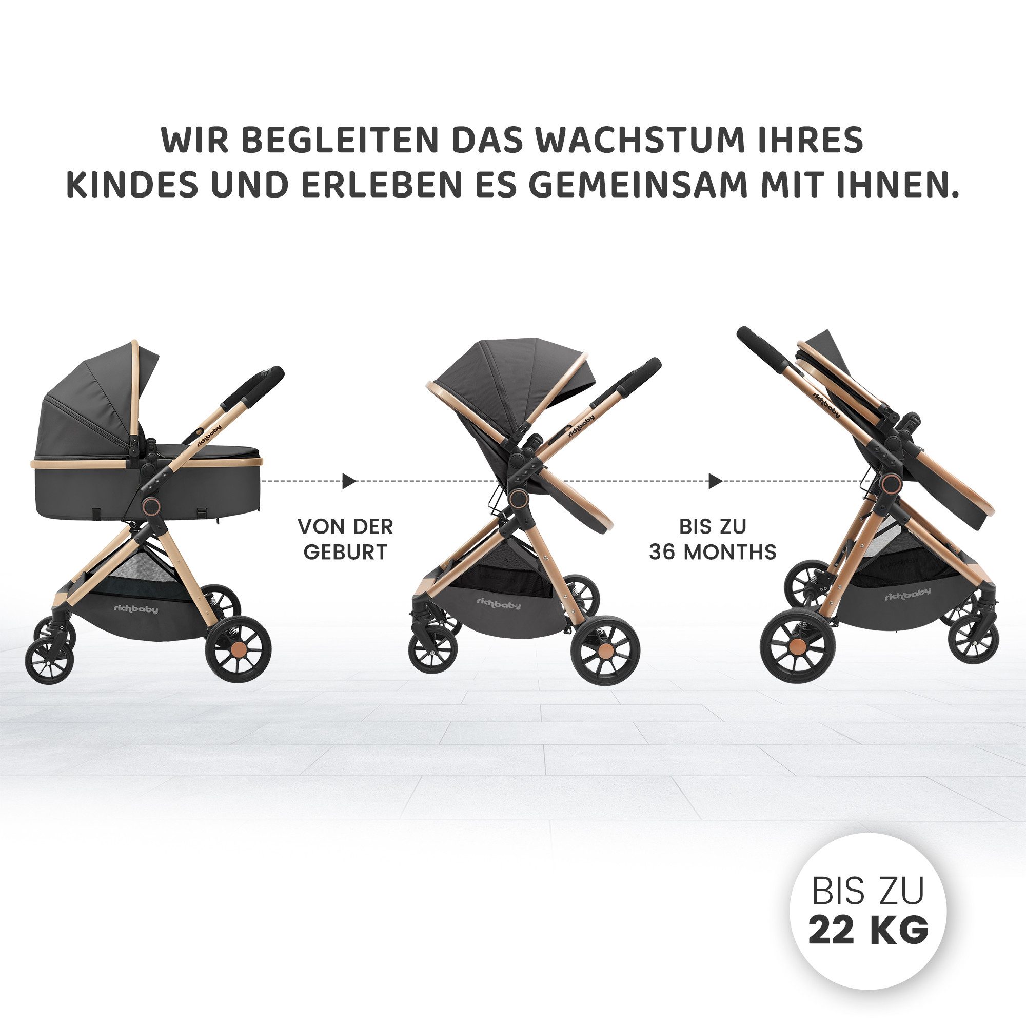 Rich Baby 2in1 Kombi - Bild 3