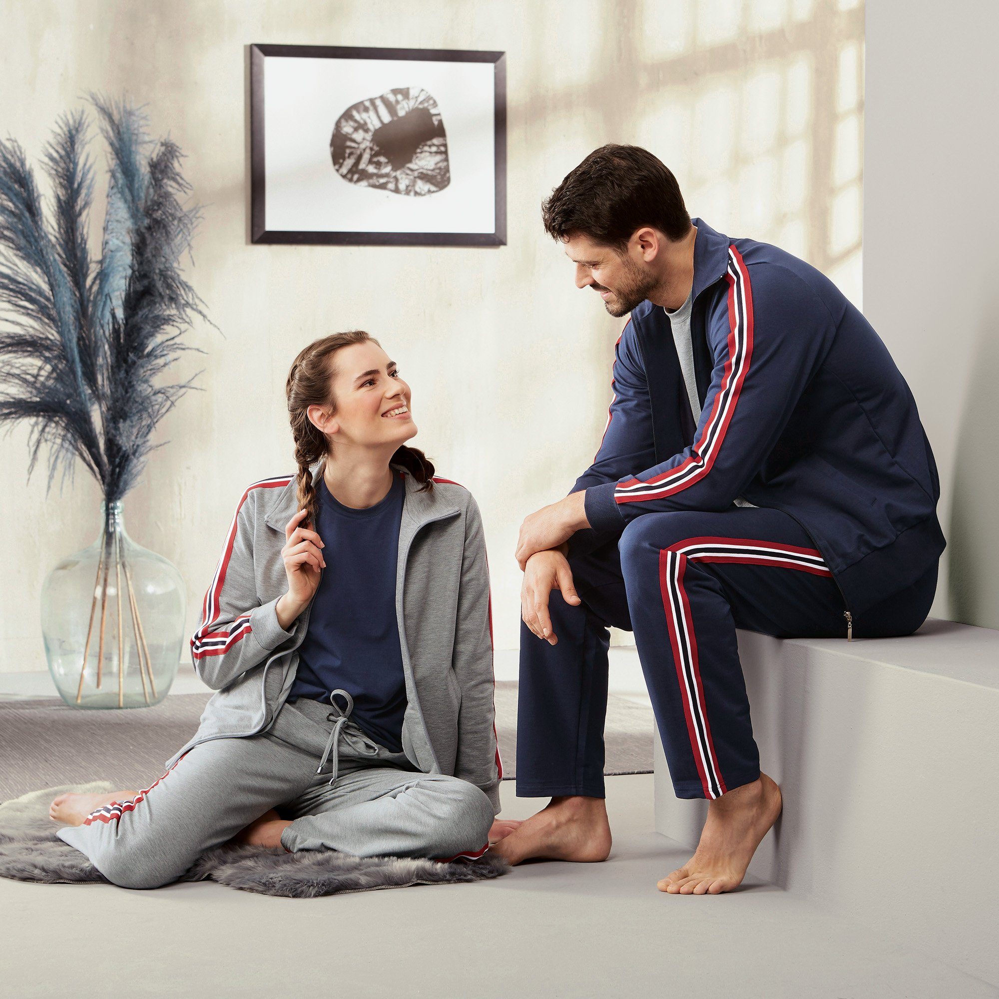 Erwin Müller Jogginghose Damen-Freizeithose, lang Uni