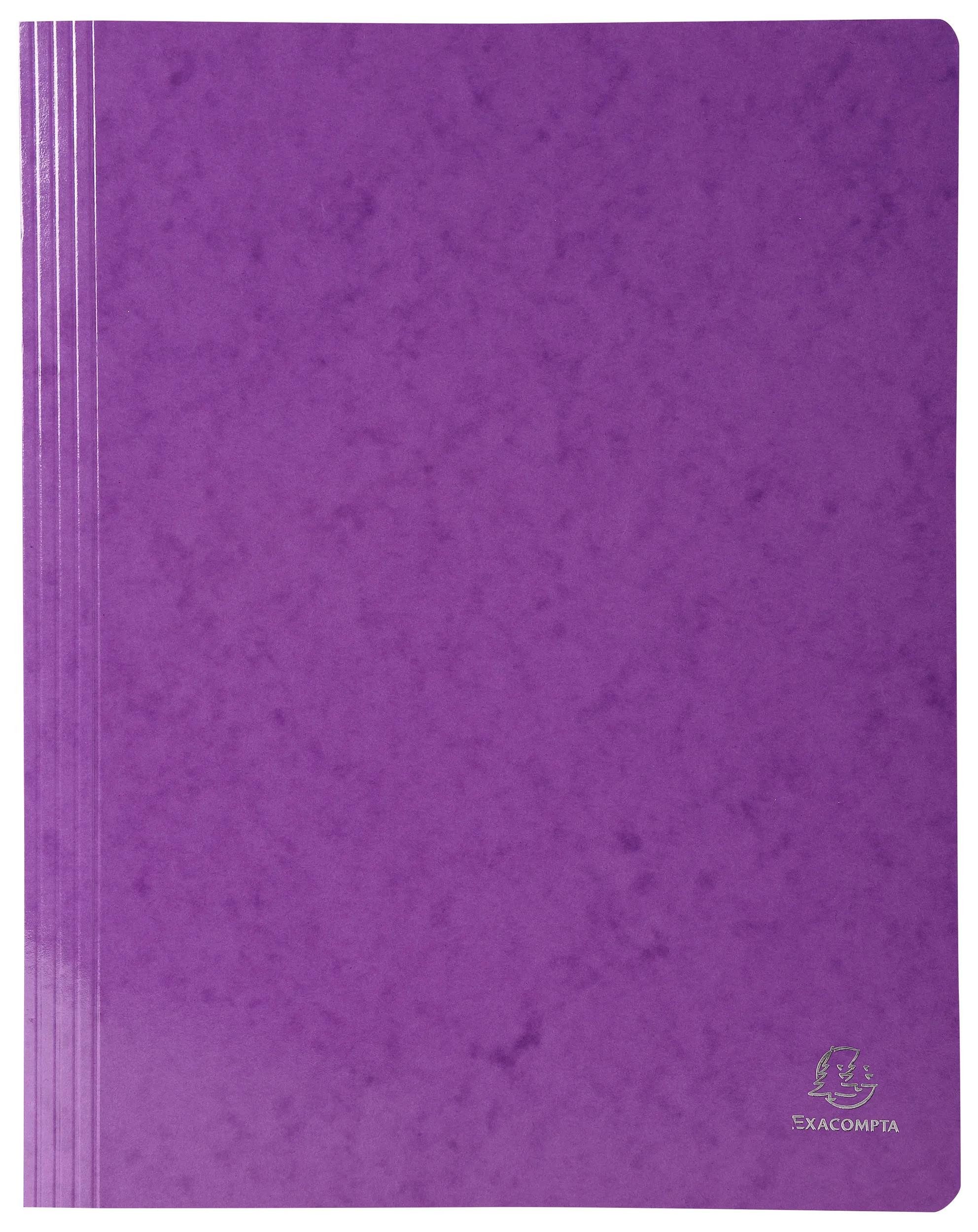 EXACOMPTA Organisationsmappe 25x Schnellhefter Colorspan Krt., 355g/m2, A4, Violett, 380812B, Schnellhefter Ösenhefter Einhakhefter