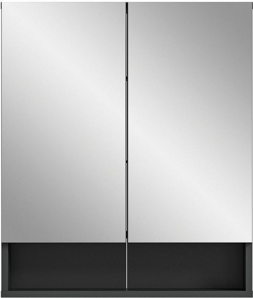 INOSIGN Badezimmerspiegelschrank Jarvi (1-St) Badmöbel, 2 Türen, 1 offenes  Fach, Breite 60 cm