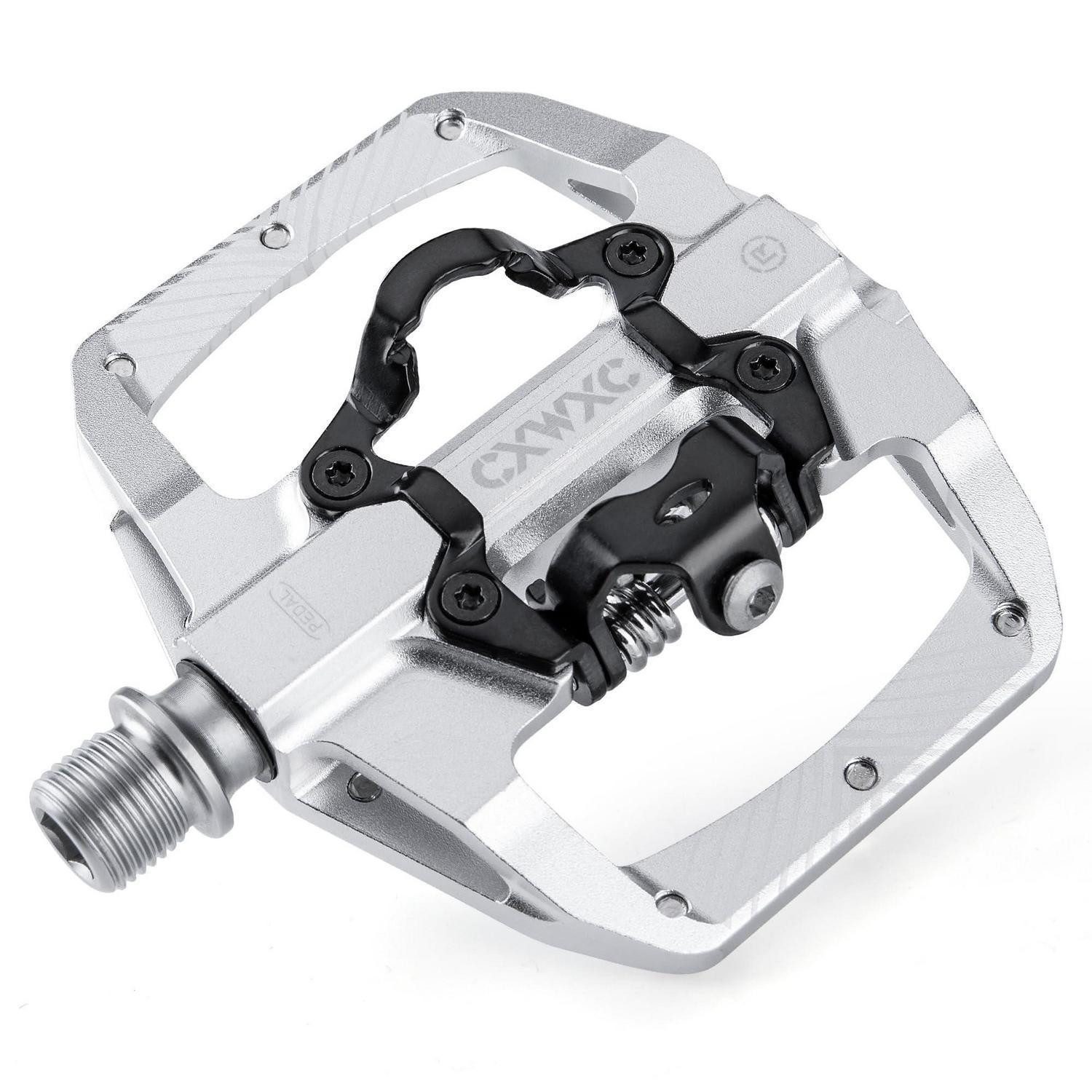 LuxusKollektion Klickpedale Fahrradpedale Klickpedale Aluminium Silber