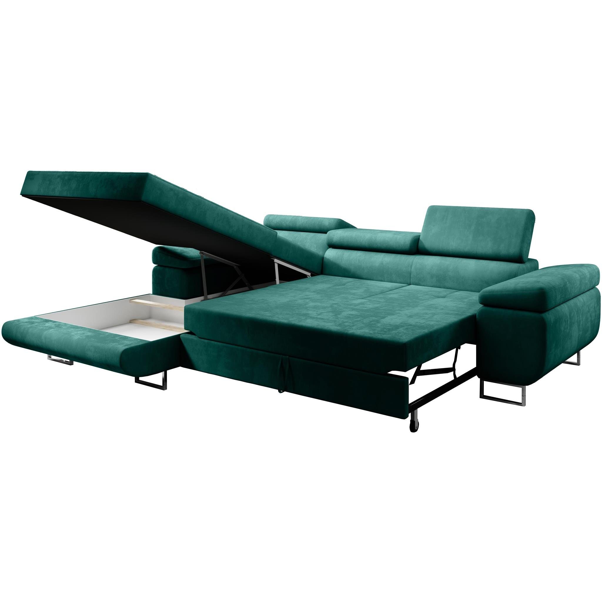 Beautysofa Ecksofa Alons mit Schlaffunktion auf günstig online kaufen