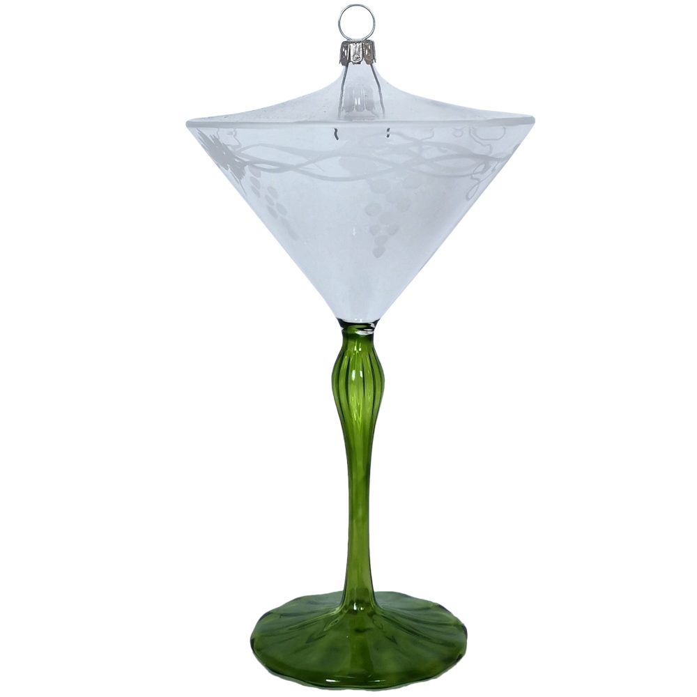 Gläser-Set, und (2-tlg), Christbaumschmuck Schatzhauser handbemalt Weinglas mundgeblasen, Sektglas