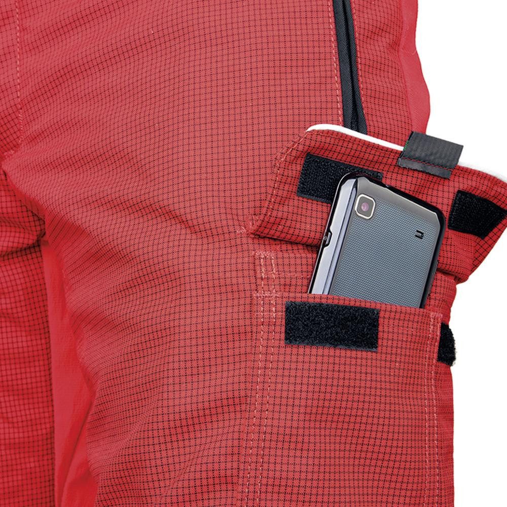 Pfanner Arbeitsbundhose Forst-und Schnittschutzhose "VENTILATION" Klasse 1 rot