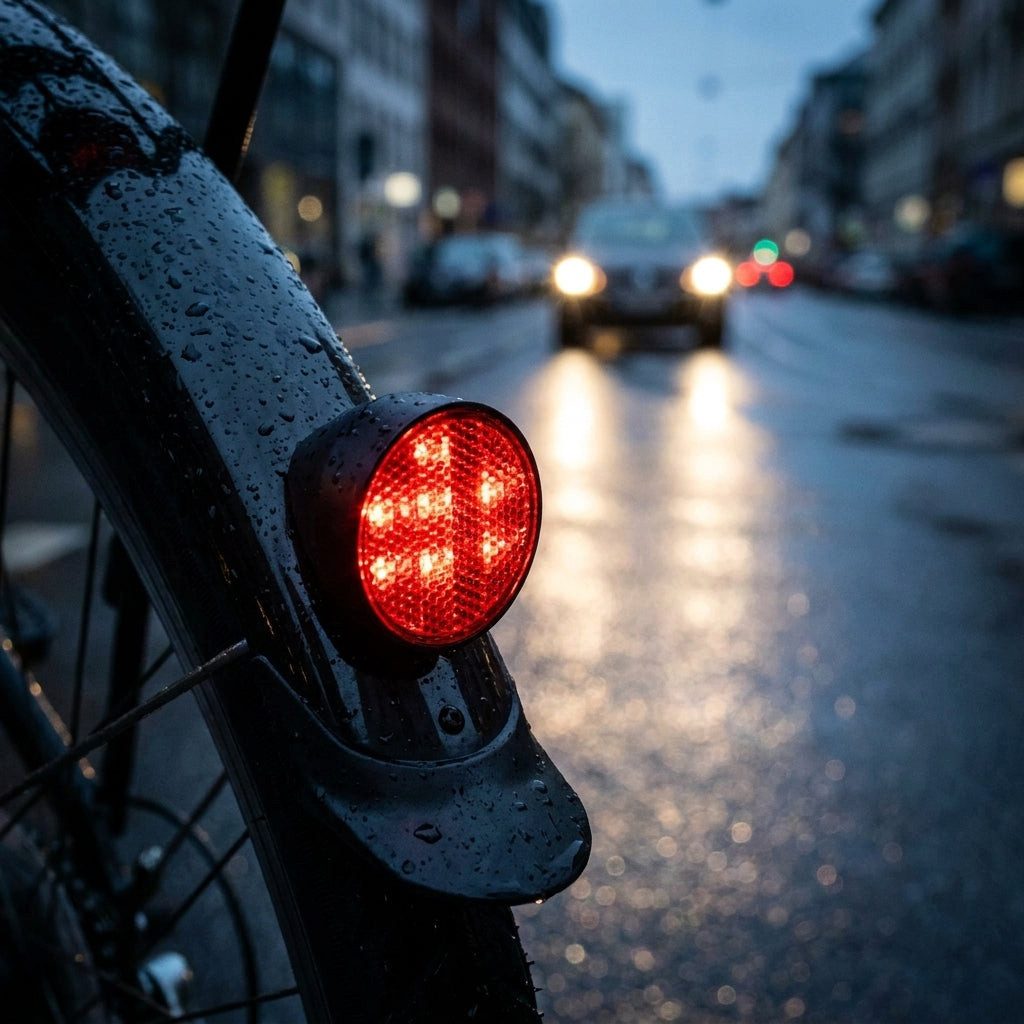 XLC Fahrradbeleuchtung XLC Rückstrahler CR-R06 f. lange Schutzbleche 30°
