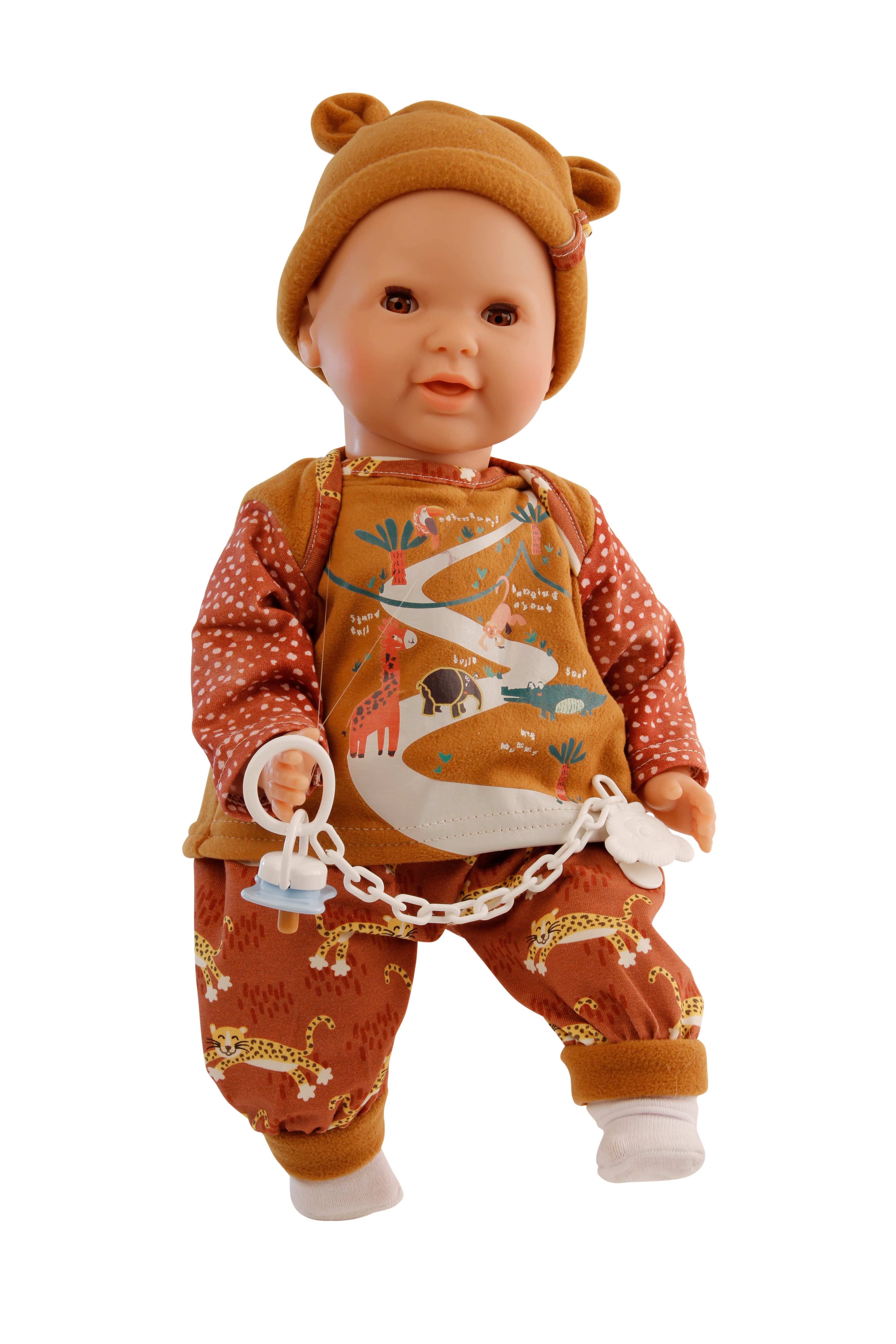 Schildkröt Stoffpuppe Schildkröt Puppe Lenchen (37 cm, Malhaar, braune Schlafaugen) 2837216