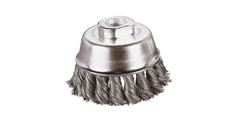 Wolfcraft Winkelschleifer Wolfcraft Topfdrahtbürste gezopft für