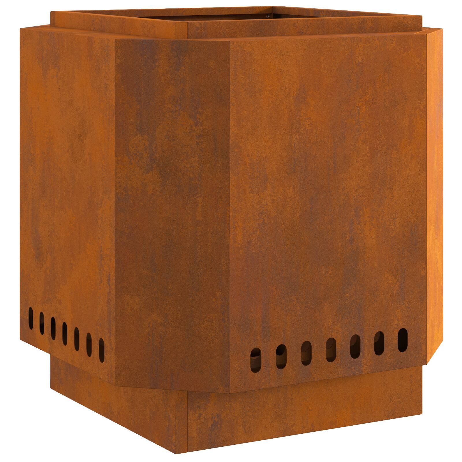 vidaXL Feuerkorb 48 x 48 x 51 cm Feuerschale Feuerstelle Gartenofen Feuerkorb 48x48x51