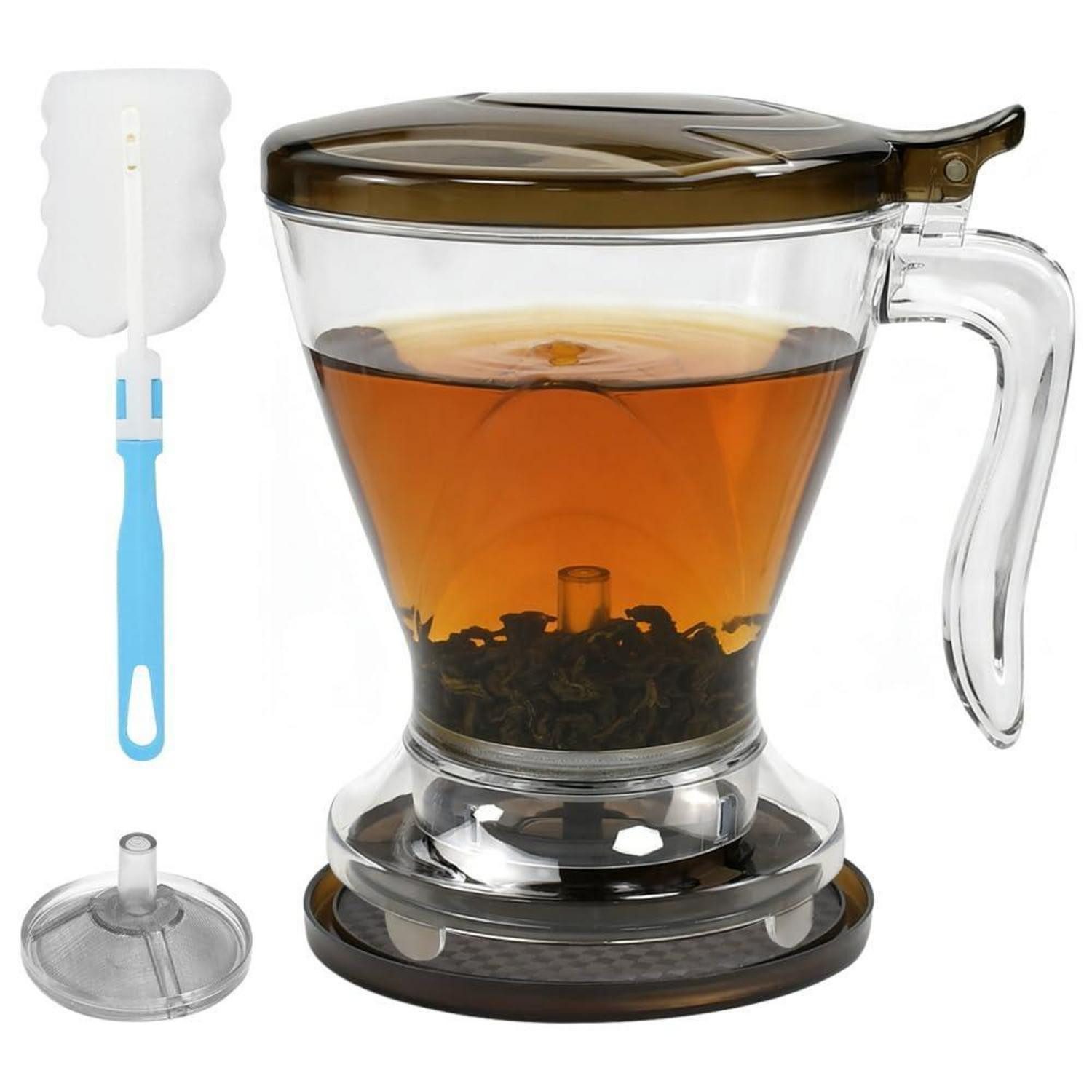 LuxusKollektion Teekanne Teekanne 600ml mit Sieb Nach unten fließend, (1-St)