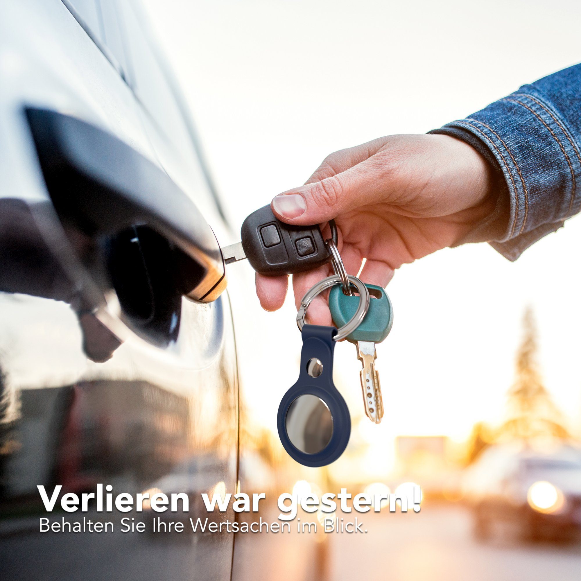 EAZY CASE Schlüsselanhänger Anhänger kompatibel mit Apple AirTag, Airtags H günstig online kaufen