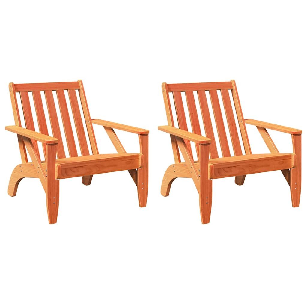 vidaXL Gartenstuhl Adirondack-Gartenstühle 2 Stk. Wachsbraun günstig online kaufen