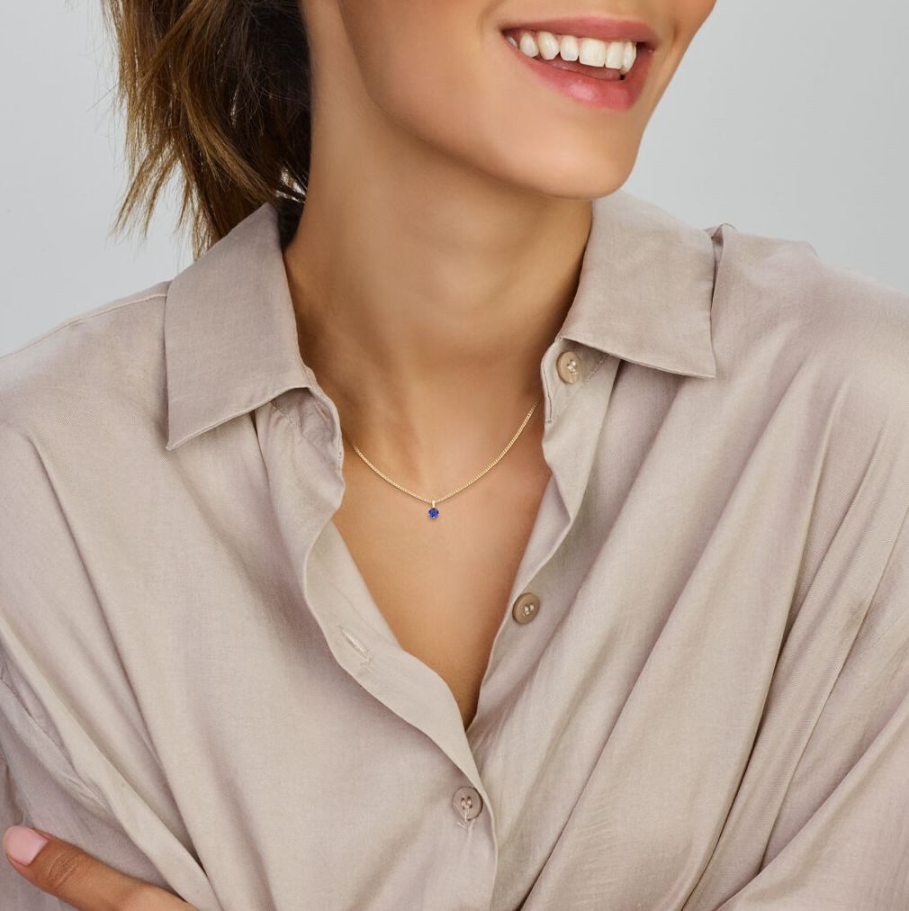 NICEANDnoble Kettenanhänger 585er Gelbgold Kettenanhänger synthetischer günstig online kaufen
