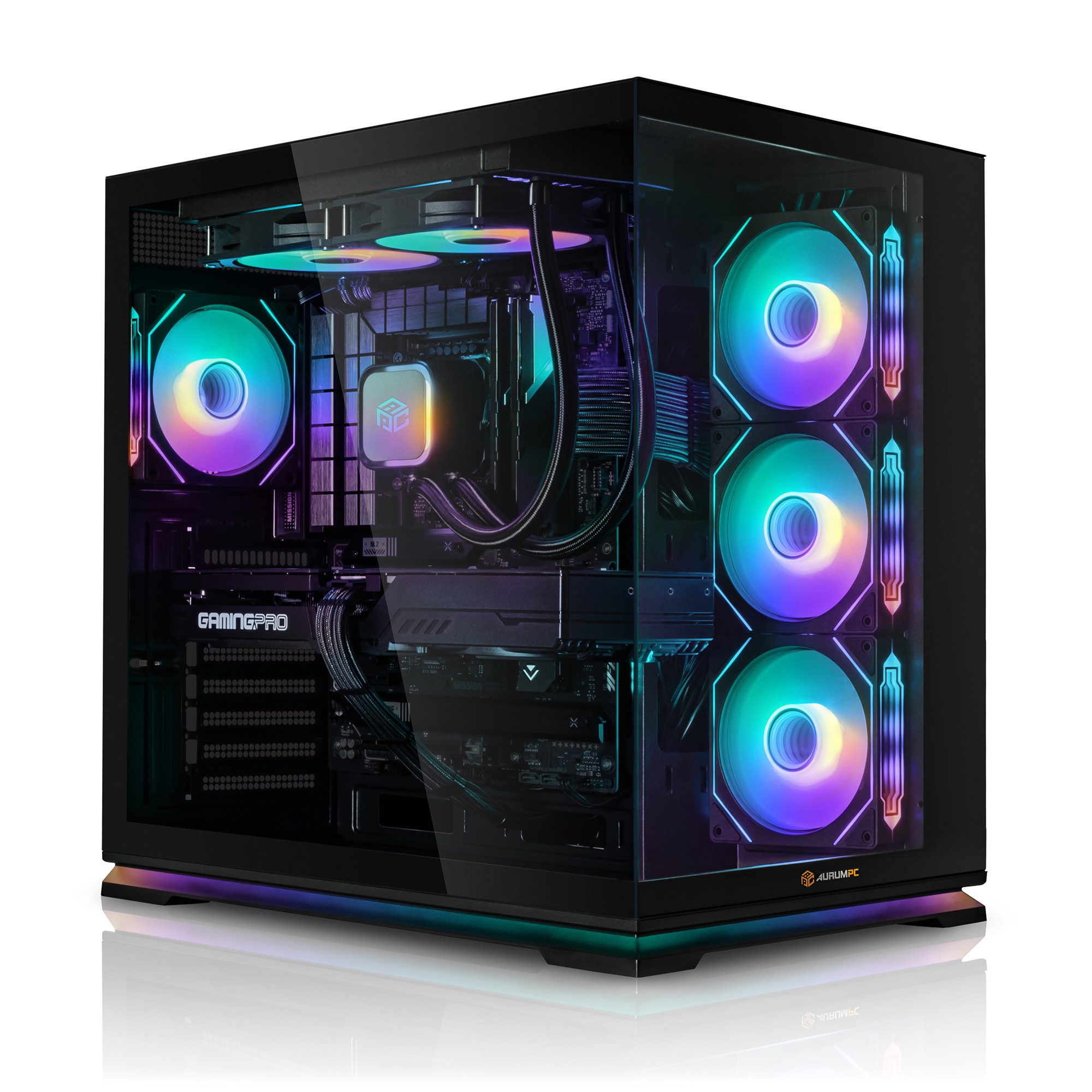 AurumPC ASUS Edition PC Intel Core Ultra 9 285K Gaming-PC (Intel Core i9 285K, GeForce RTX 5080, 64 GB RAM, 2000 GB SSD, Wasserkühlung, Windows 11, WLAN)