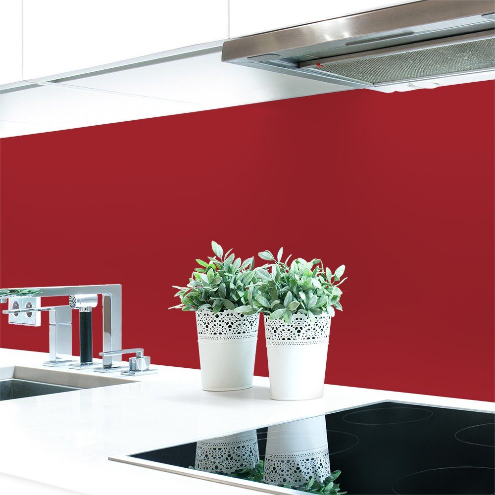 DRUCK-EXPERT Küchenrückwand Küchenrückwand mm selbstklebend Unifarben Violetttöne 4002 0,4 Rotviolett ~ Premium Hart-PVC RAL