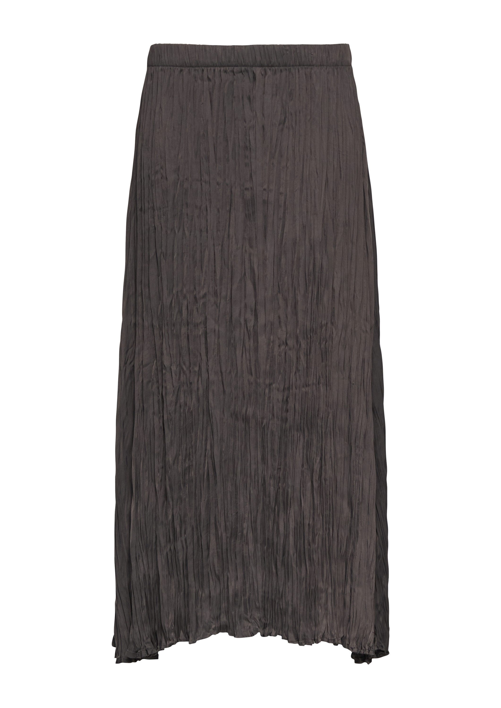 s.Oliver Maxirock Rock Plissierter Midirock aus Satin günstig online kaufen