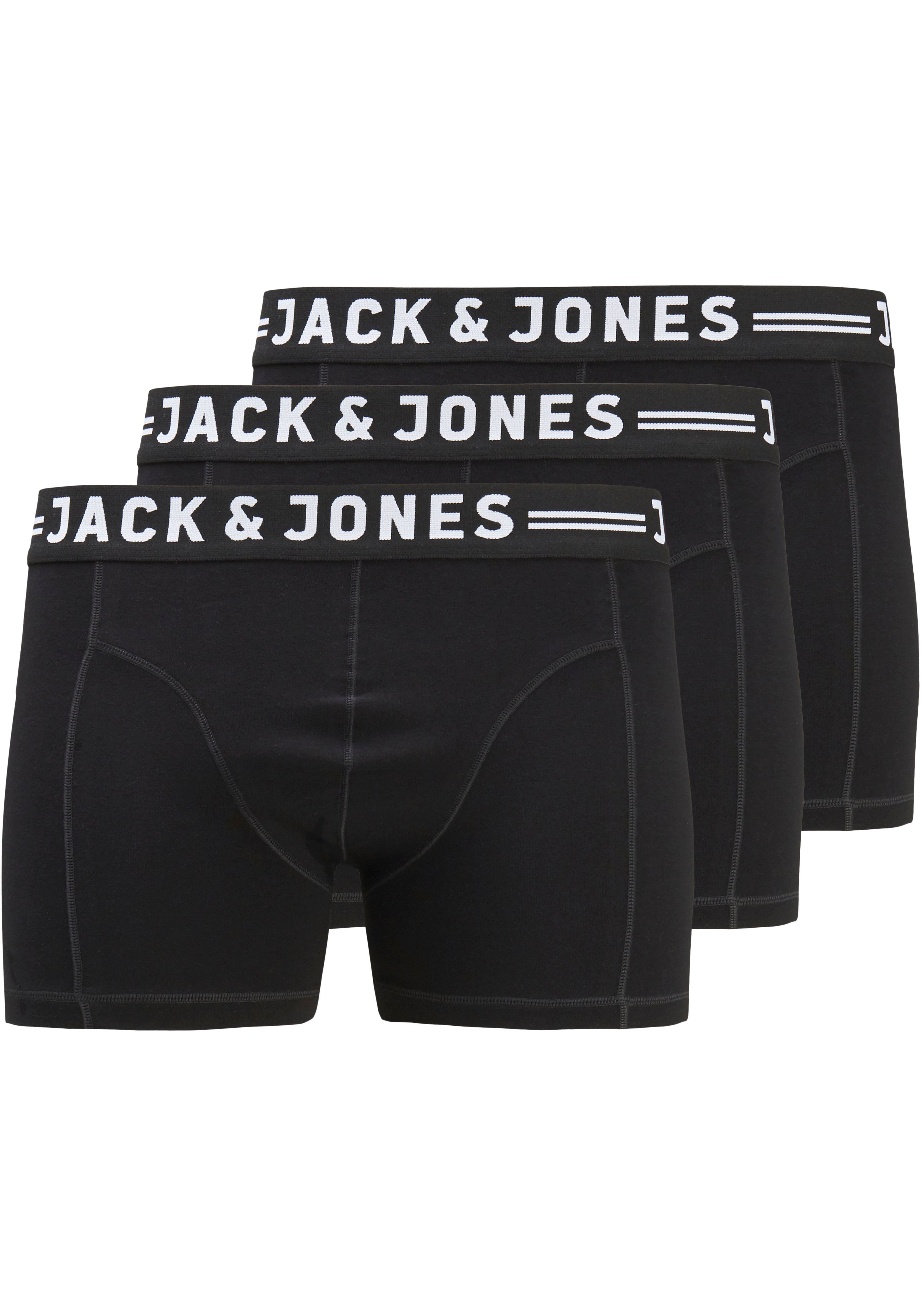 Jones & 3-St., JACSENSE (Packung, PlusSize NOOS 3er-Pack) Boxershorts 3-PACK Jack PLS TRUNKS