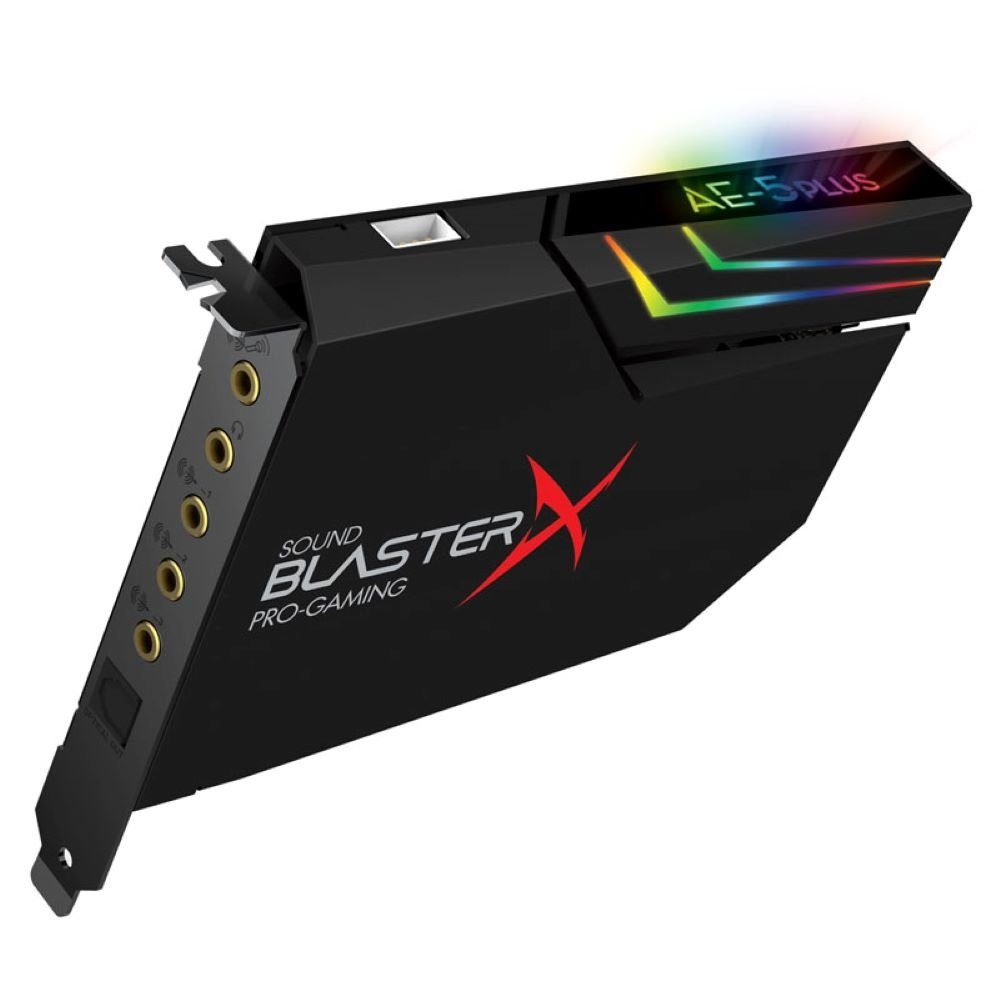 Creative Sound BlasterX AE-5 Plus Hi-Res - Gaming Soundkarte - schwarz Soundkarte