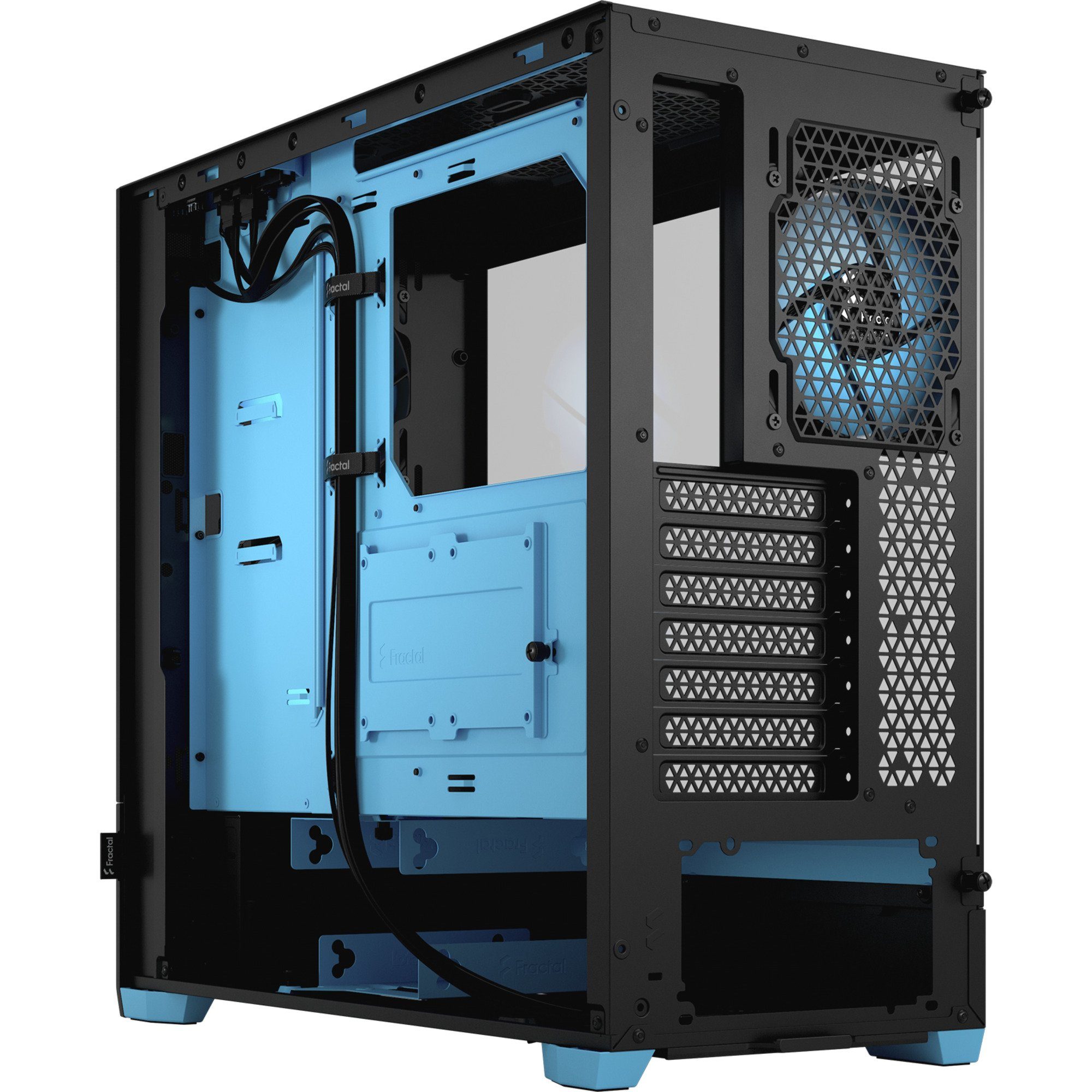 Fractal Design PC-Gehäuse Fractal Design Pop Air RGB Cyan Core TG Clear