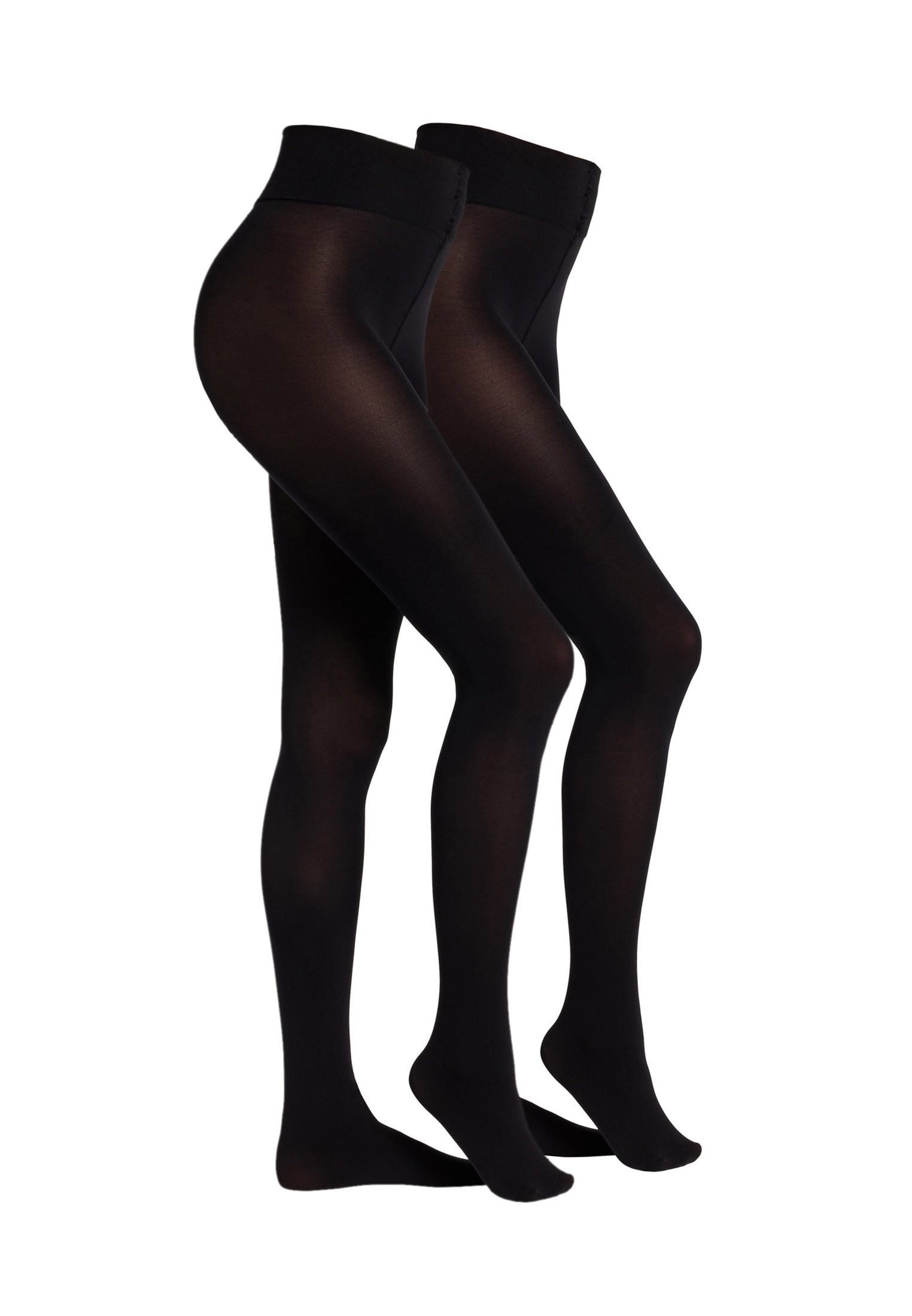 Camano Strumpfhose fine everyday 80 DEN (2er Pack) matte Optik, leicht verstärkte Zehenpartie