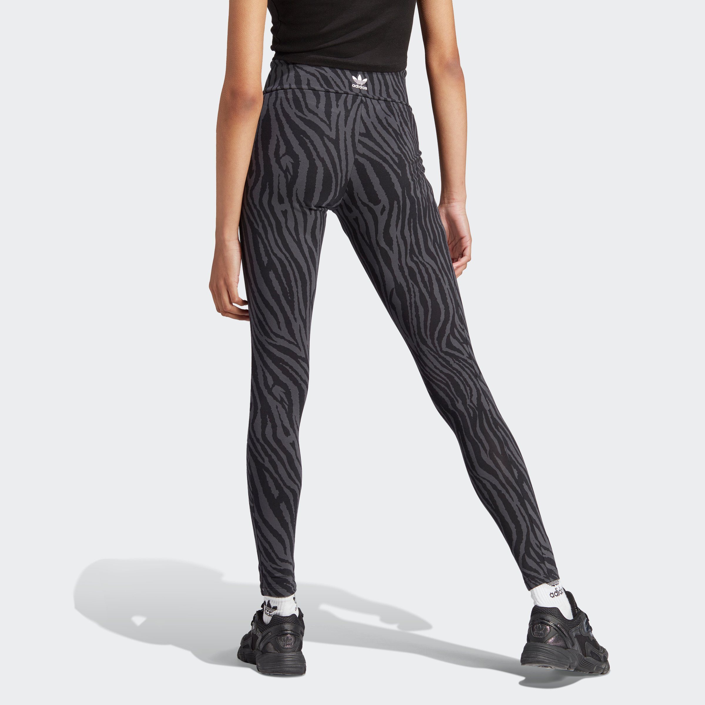 adidas Originals Leggings ALLOVER ZEBRA ANIMAL PRINT ESSENTIALS (1-tlg)