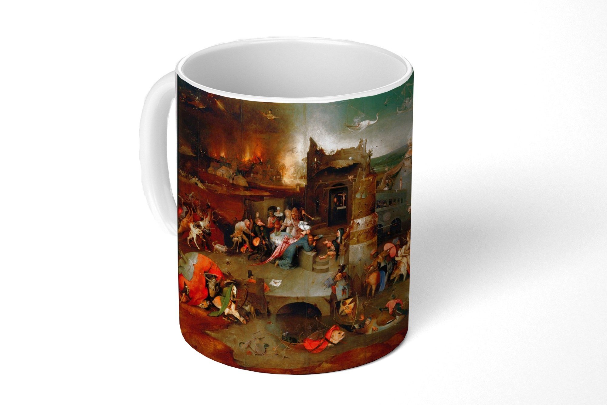 Angebotieren MuchoWow Tasse Versuchung Antonius Bosch, Gemälde von Hieronymus des Becher, Teetasse, Teetasse, Kaffeetassen, - Heiligen Geschenk Keramik