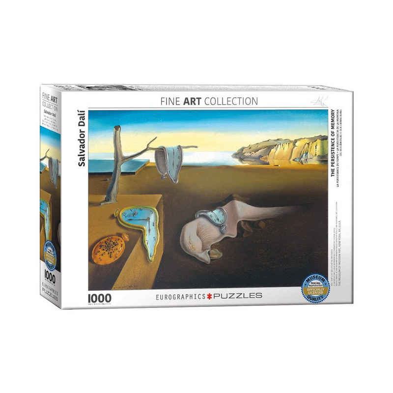 empireposter Puzzle Salvador Dali Die Beständigkeit der Erinnerung - 1000 Teile Puzzle im Format 68x48 cm, 1000 Puzzleteile