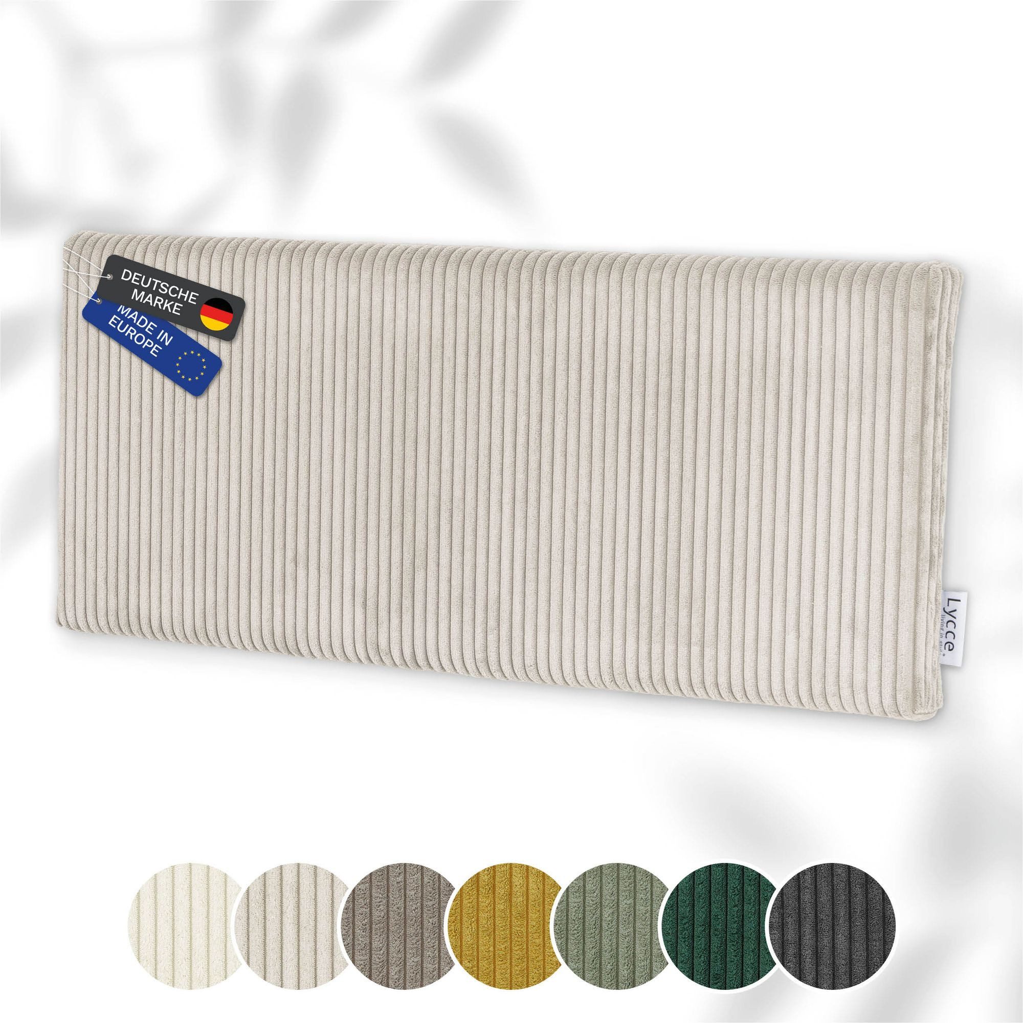 Lycce Kopfstütze Wandkissen Cord - Wandpolster Kopfteil Betten & Rückenkissen Sitzbank, (1 St)