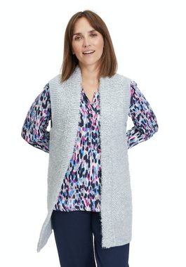 Betty&Co Strickjacke Strickjacke Lang ohne Arm